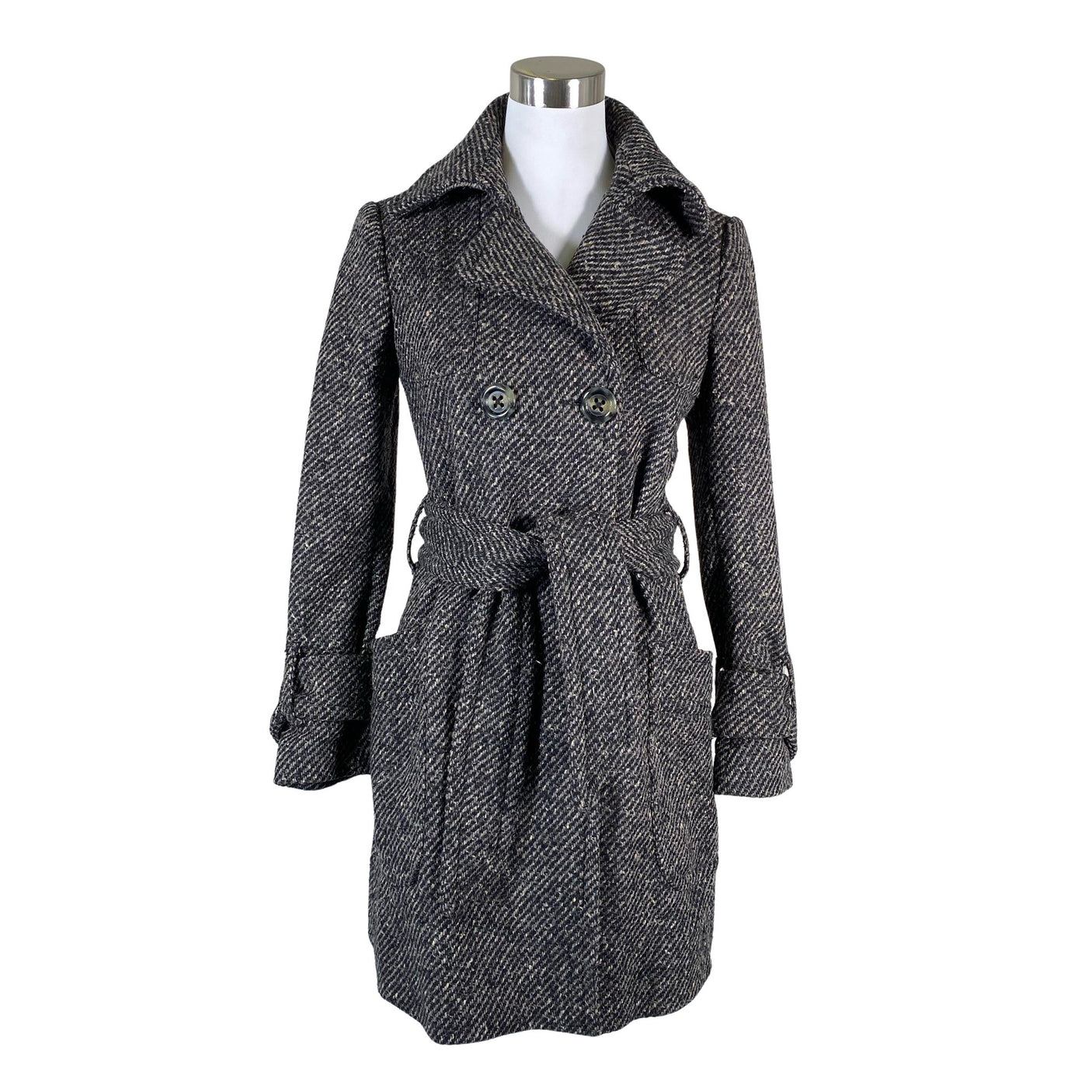 Unisex Benetton - Villane mantel, suurus 36 - Hall (1)
