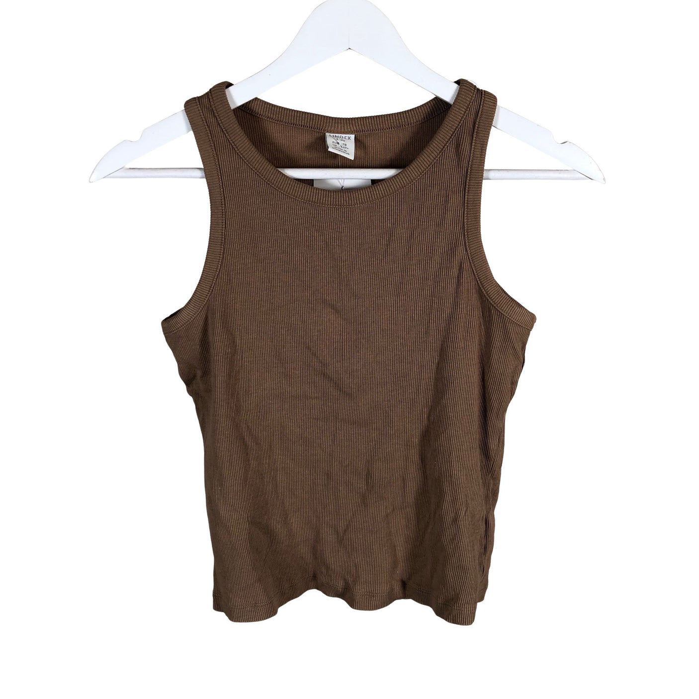 Unisex Lindex - Trikotaažist topp, suurus 164 - 170 - Pruun (1)