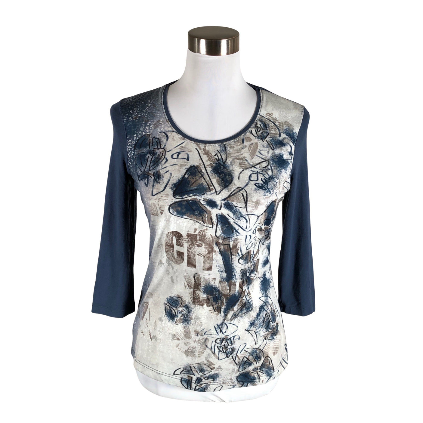 Unisex Barbara Lebek - Trikotaažist pluus, suurus 36 - Sinine (1)