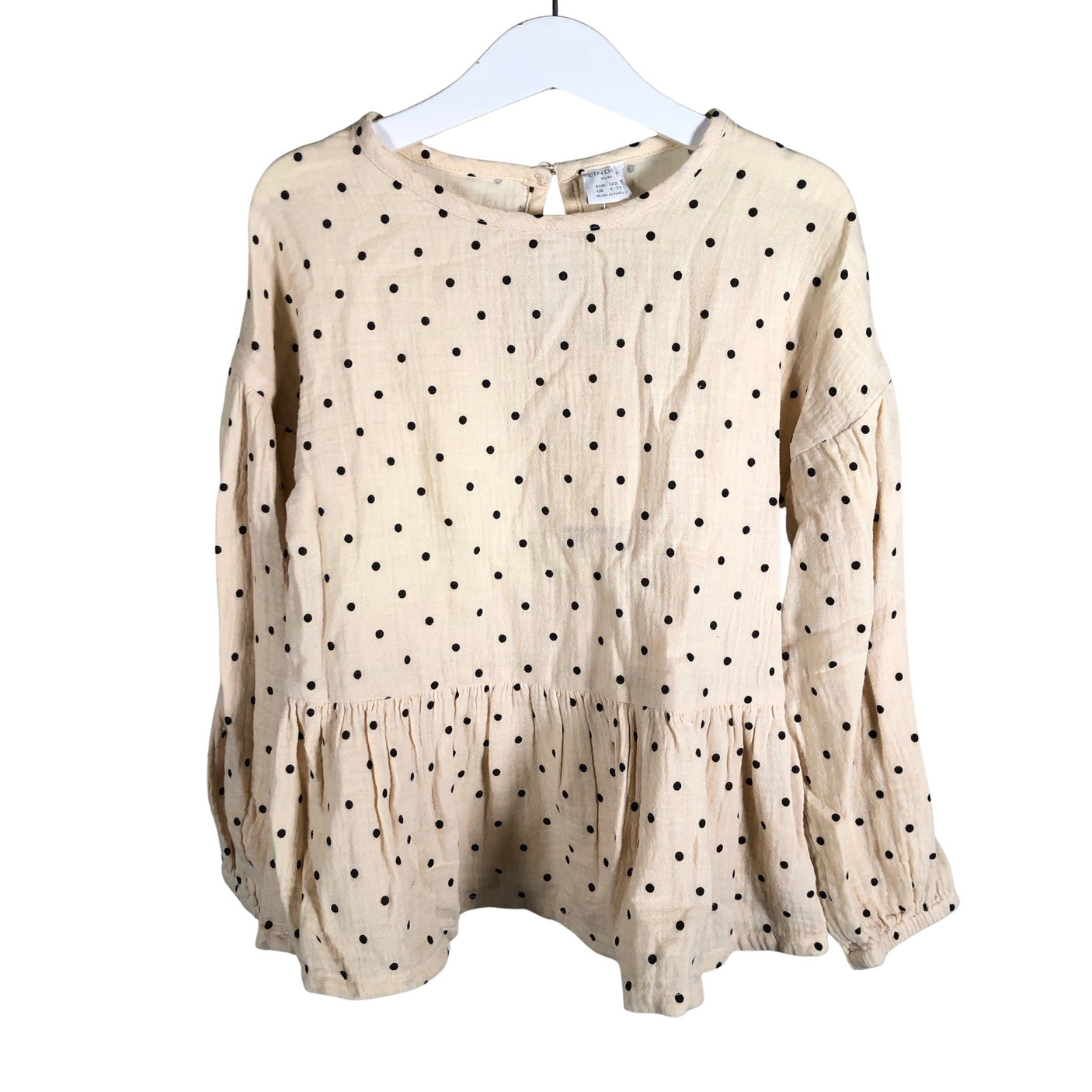 Unisex Lindex - Pluus, suurus 116 - 122 - Looduslik valge (1)