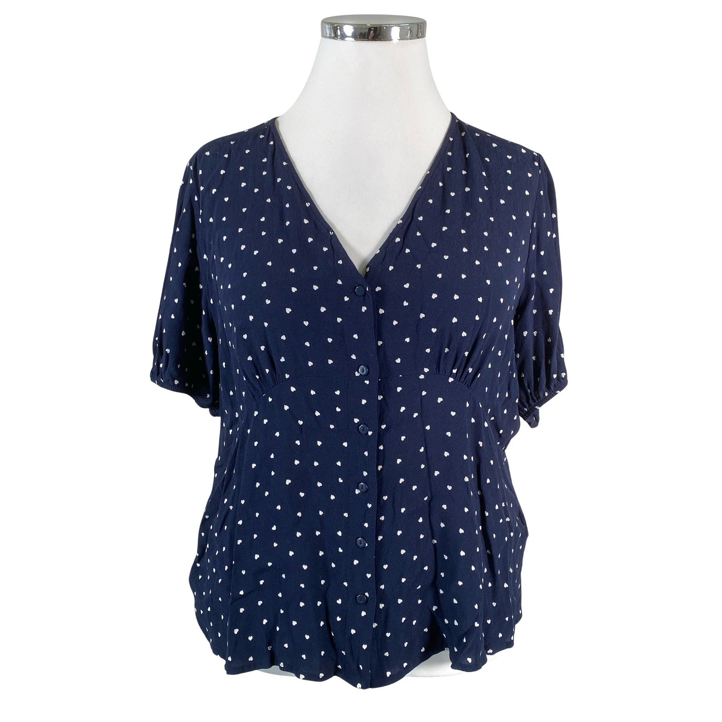 Unisex Marks&Spencer - Lühikeste käistega pluus, suurus 48 - Sinine (1)