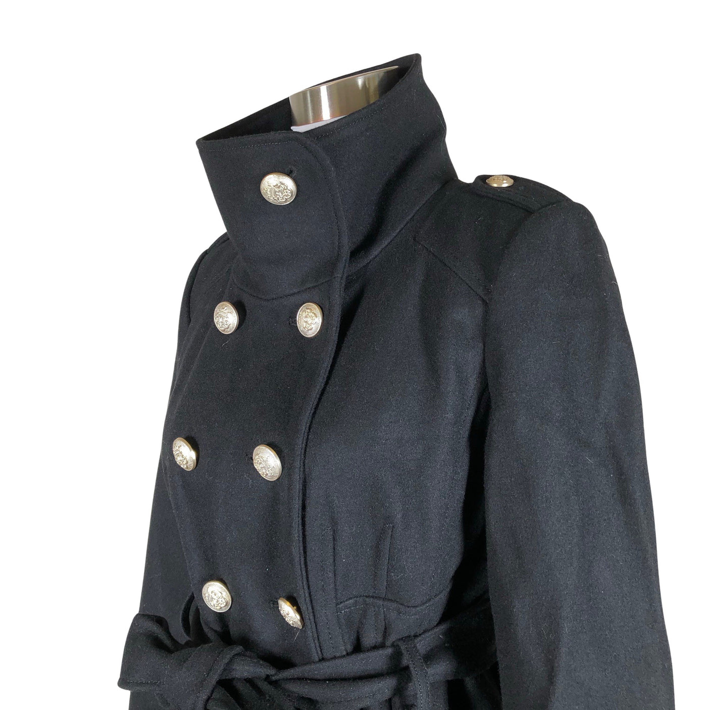 Unisex Guess - Villane mantel, suurus 38 - Must (3)
