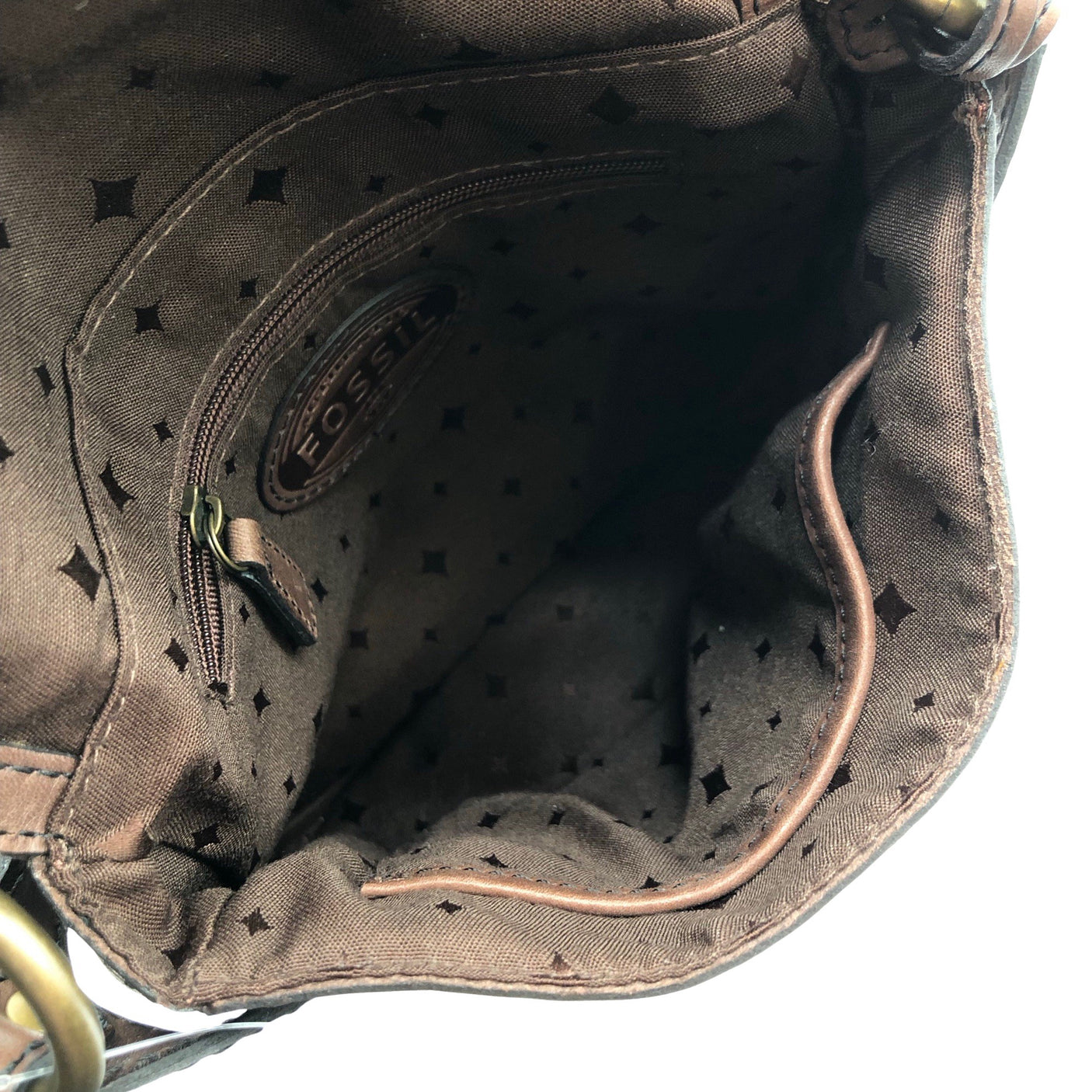 Unisex Fossil - Õlakott, suurus Midi - Pruun (2)