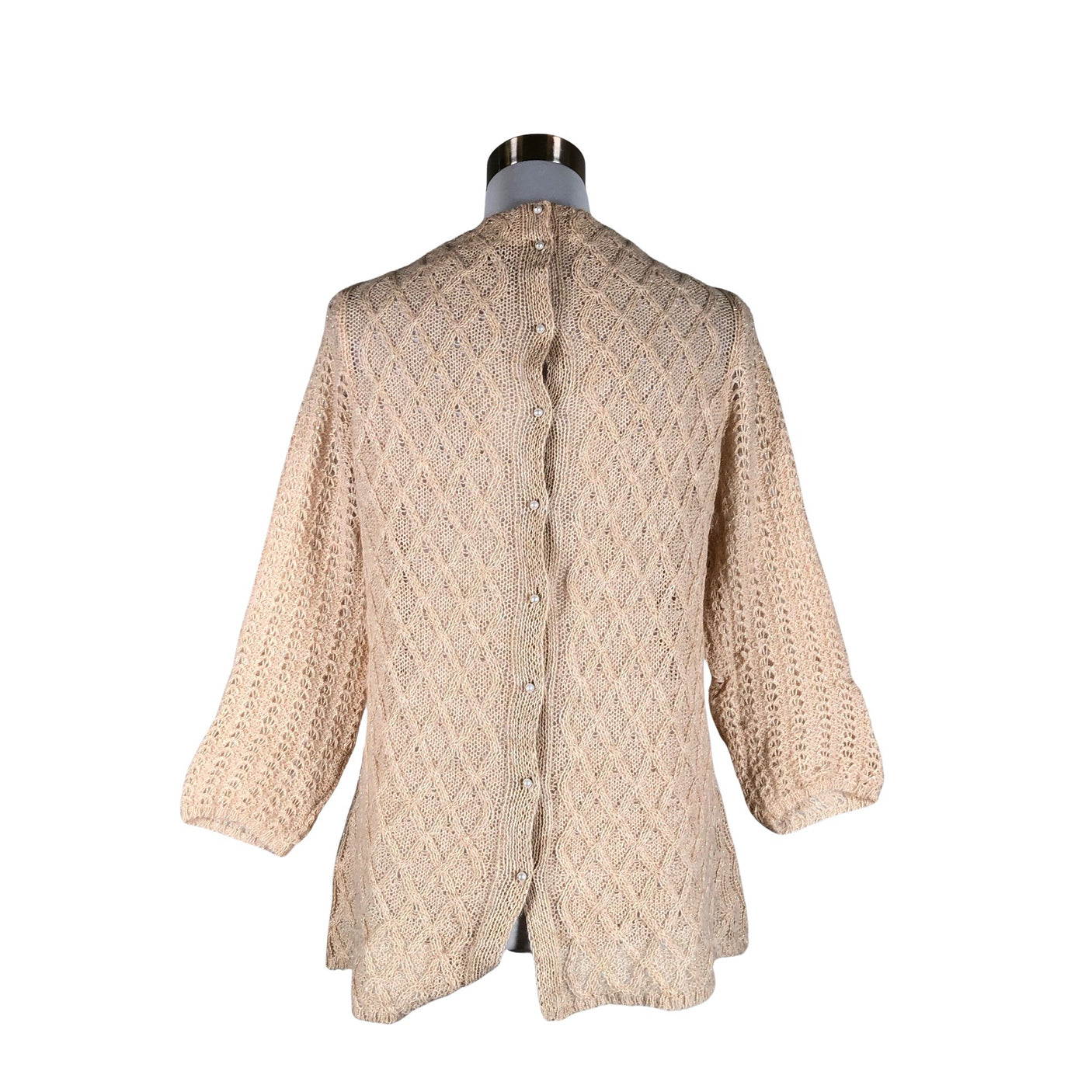 Unisex Benetton - Kootud tuunika, suurus 38 - Heleroosa (2)