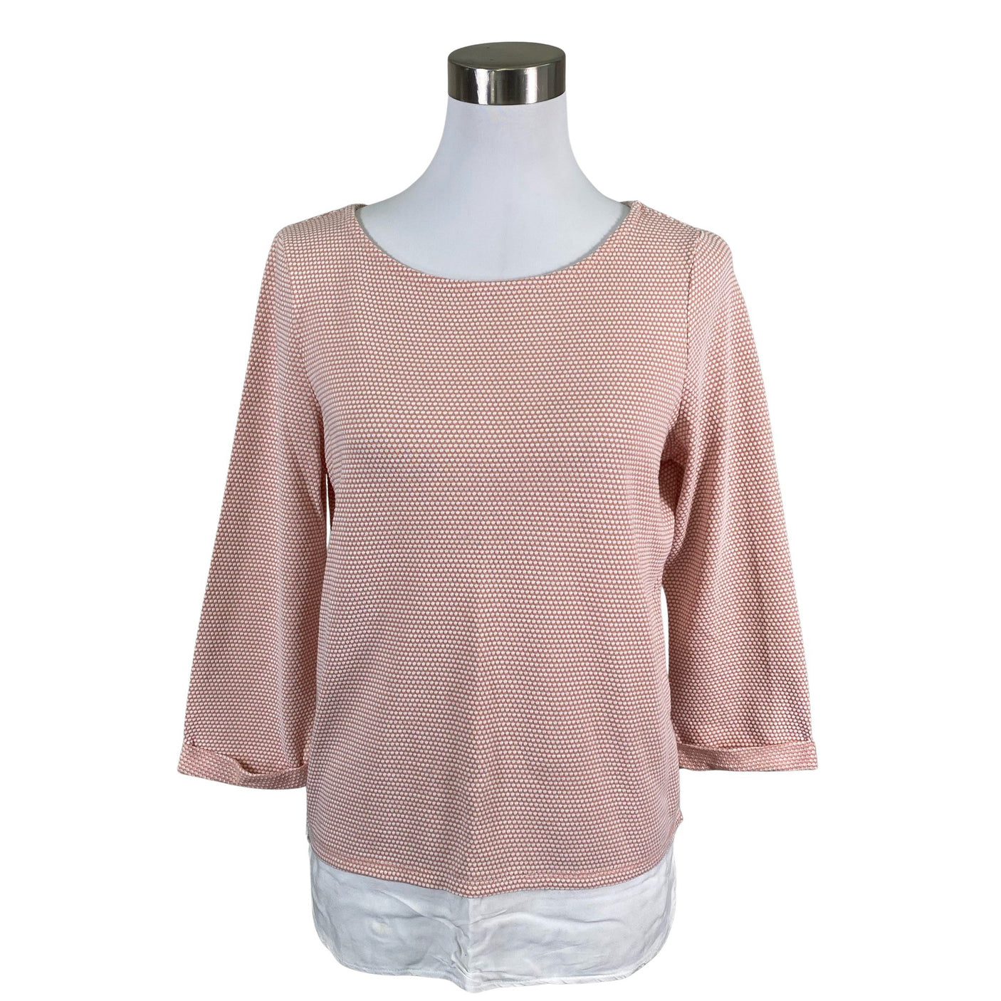 Unisex Esprit - Trikotaažist pluus, suurus 38 - Heleroosa (1)