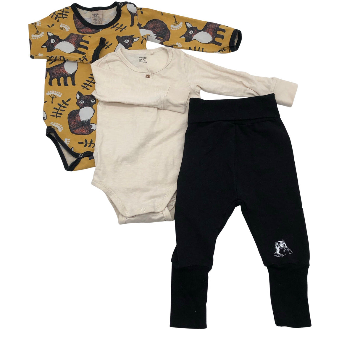 Unisex PaaPii - Bodi, suurus 68 - 74 - Kollane (1)