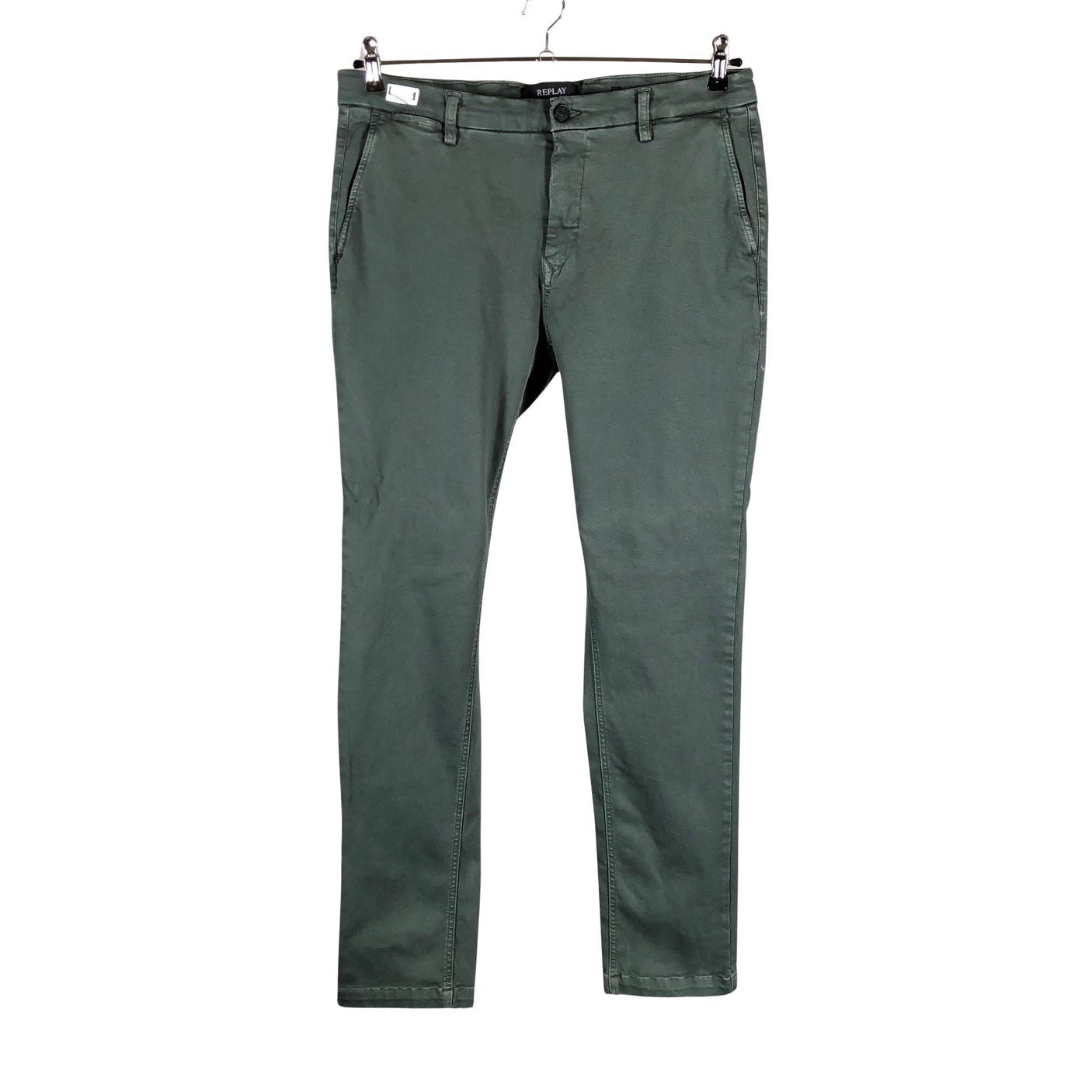 Unisex Replay - Chino-püksid, suurus W34 - Roheline (1)