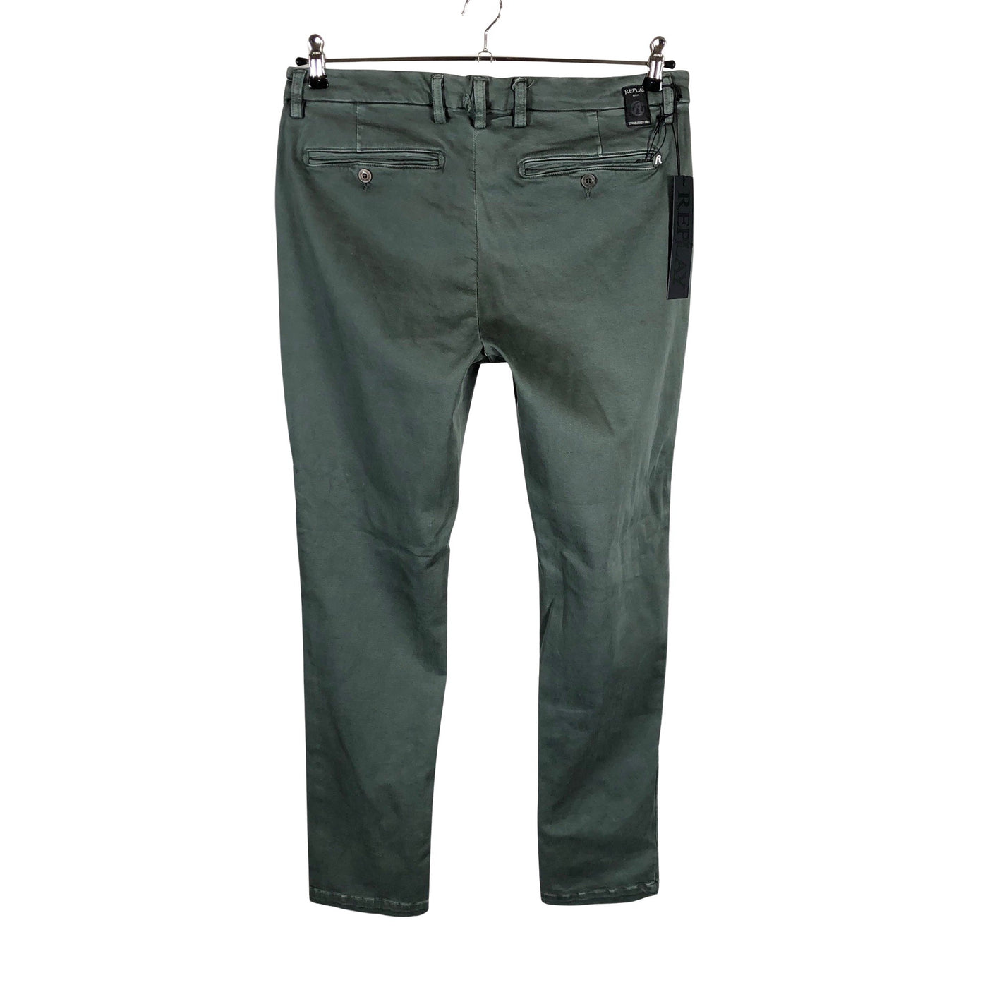 Unisex Replay - Chino-püksid, suurus W34 - Roheline (2)