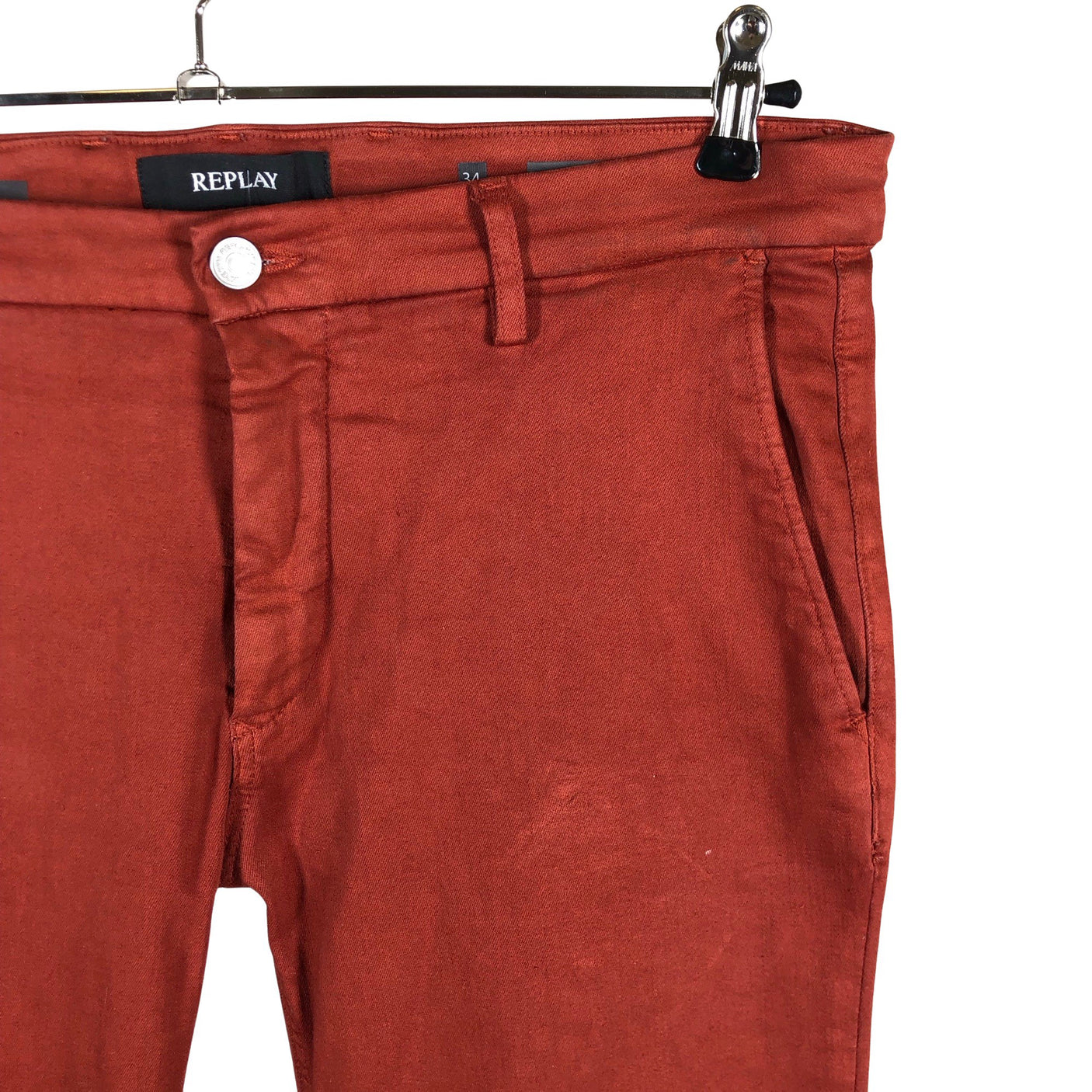 Unisex Replay - Chino-püksid, suurus W34 - Pruun (3)