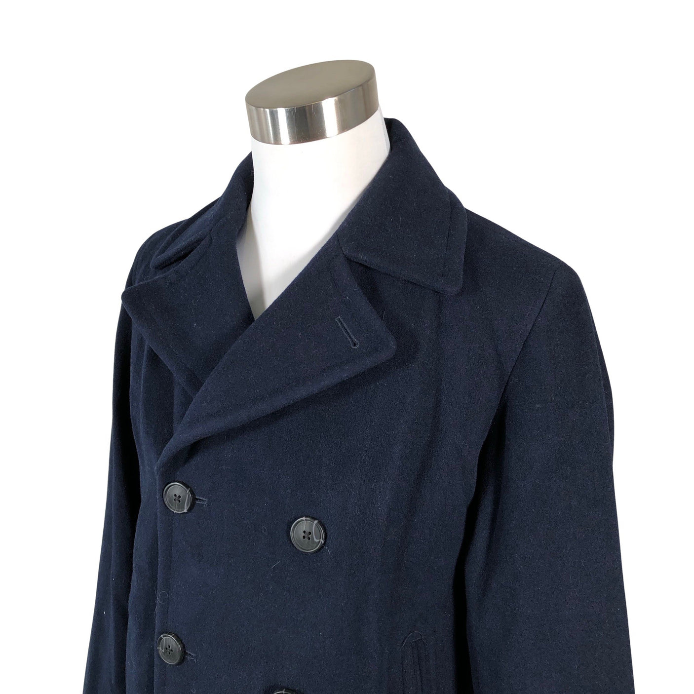 Unisex Selected - Villane mantel, suurus L - Sinine (3)