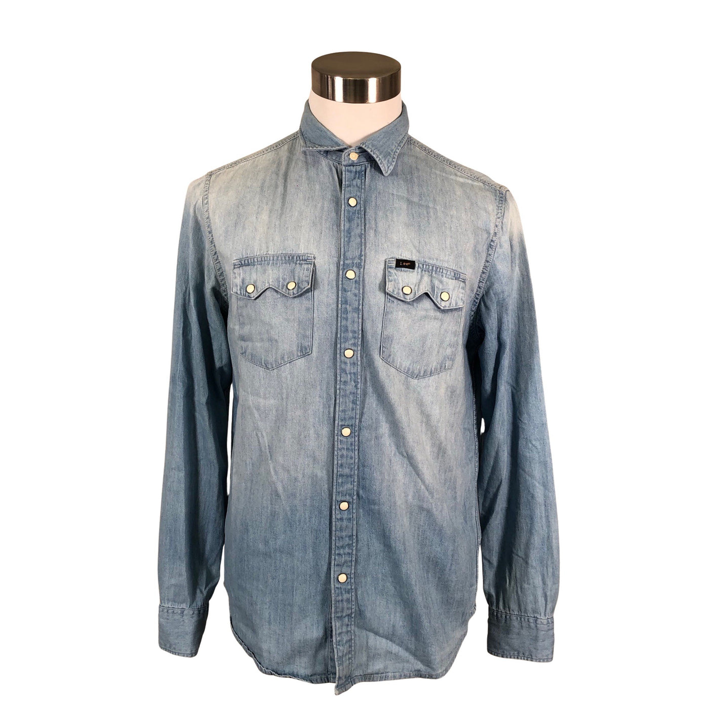 Unisex Lee - Teksasärk, suurus M - Helesinine (1)