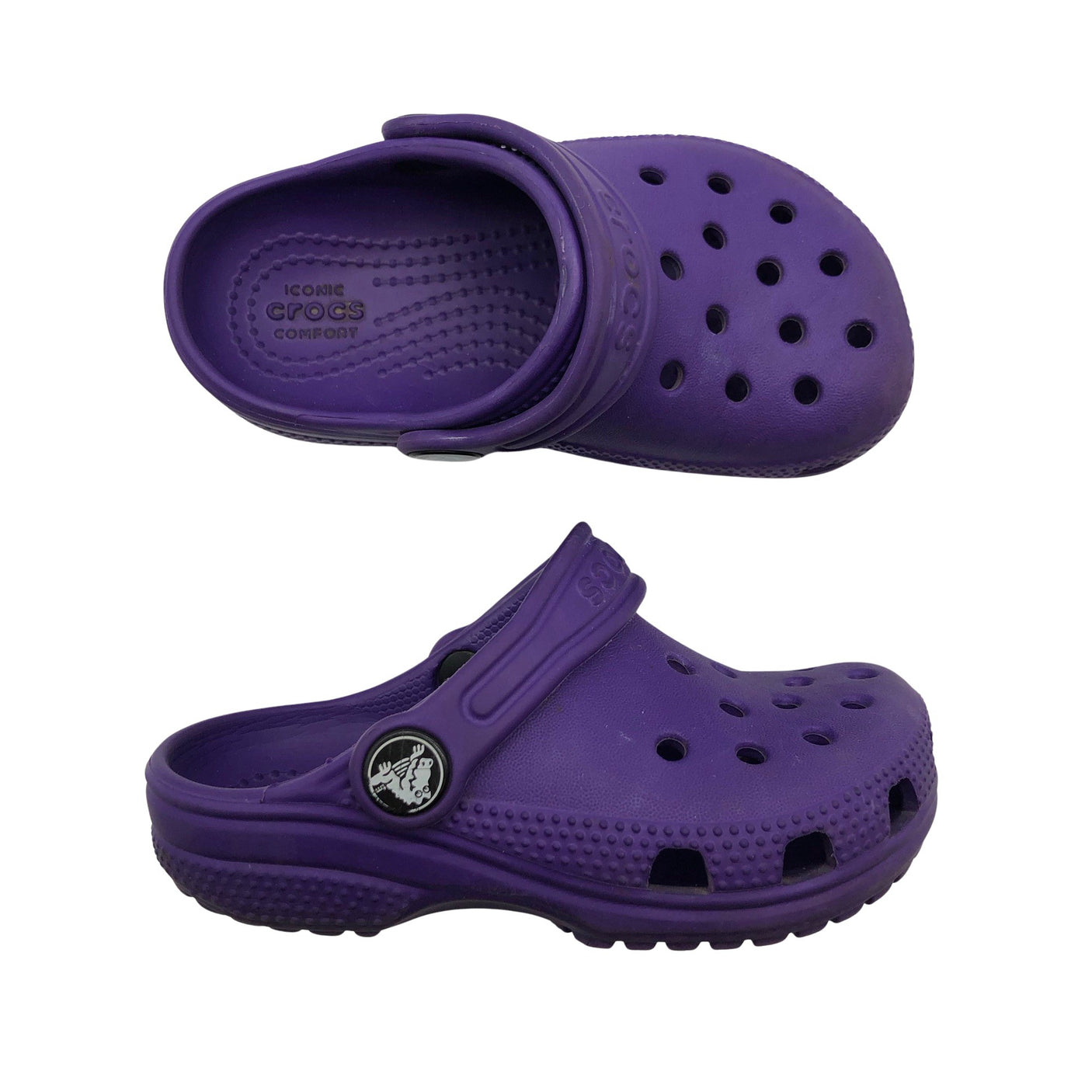 Unisex Crocs - Lahtise kannaga jalanõud, suurus 24 - Lilla (1)