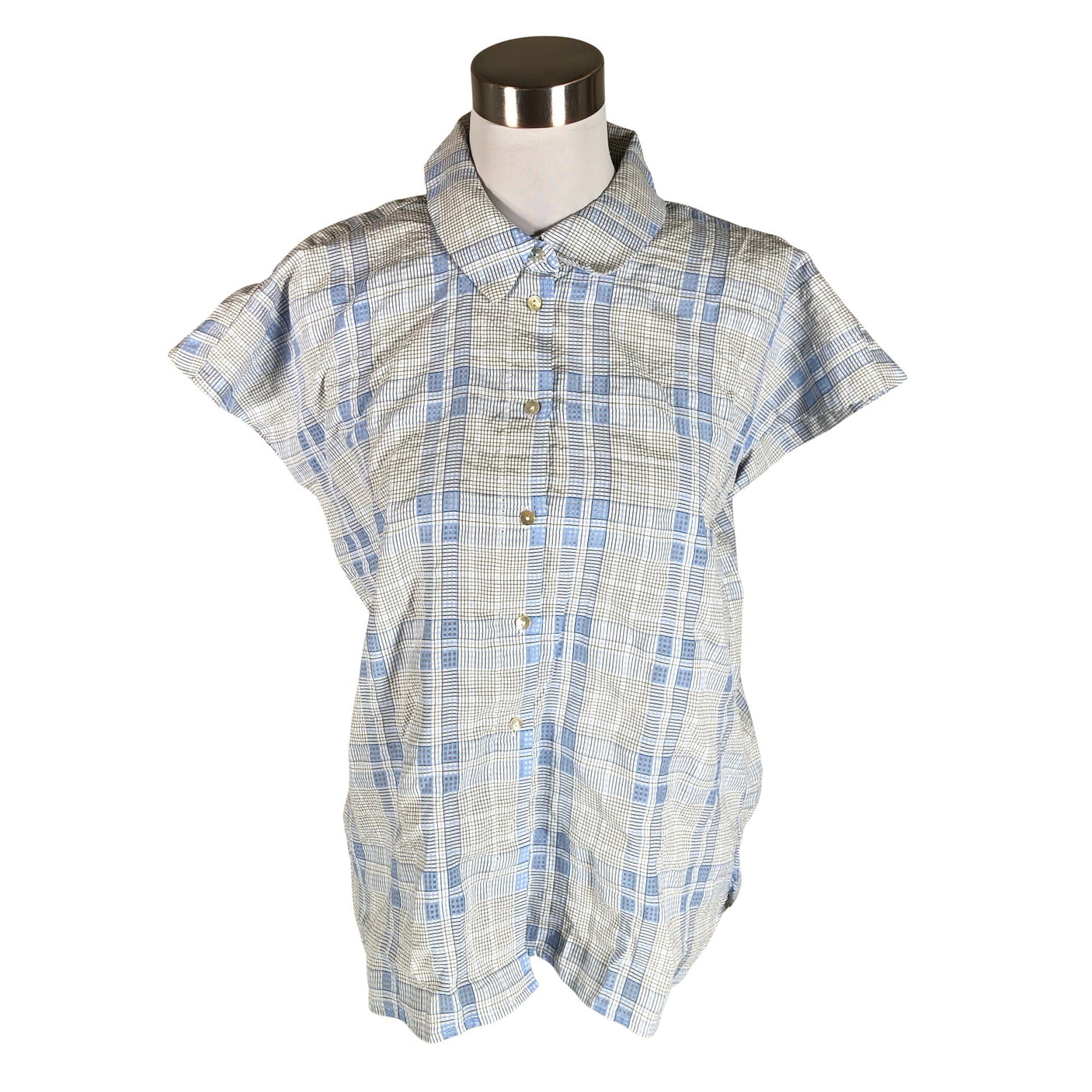 Unisex Soulmate - Lühikeste käistega pluus, suurus 40 - Valge (1)