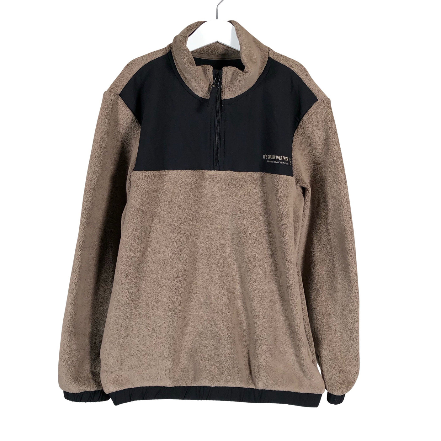 Unisex POMPdeLUX - Fliispluus, suurus 146 - 152 - Pruun (1)