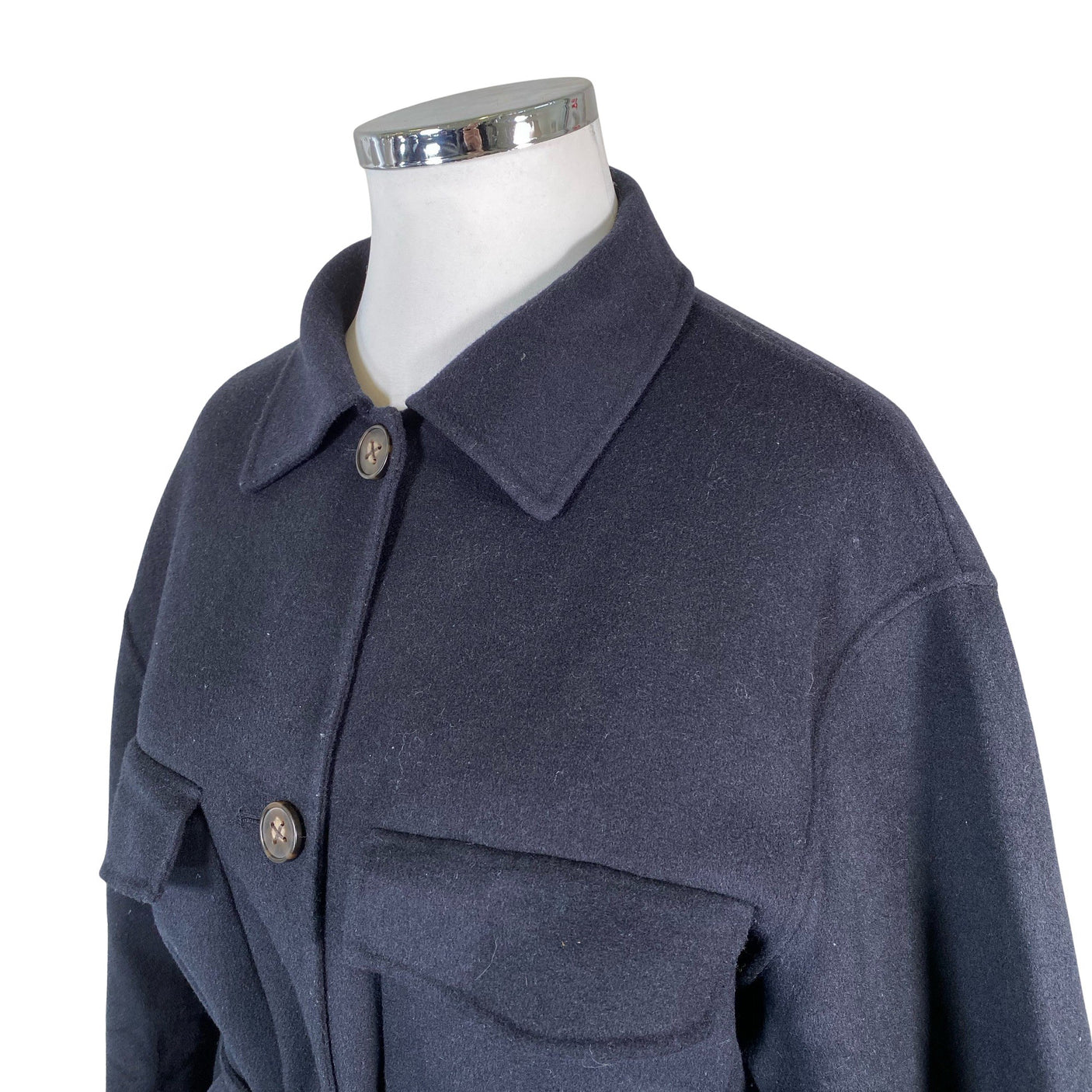 Unisex Marc O'Polo - Villane mantel, suurus 42 - Must (3)