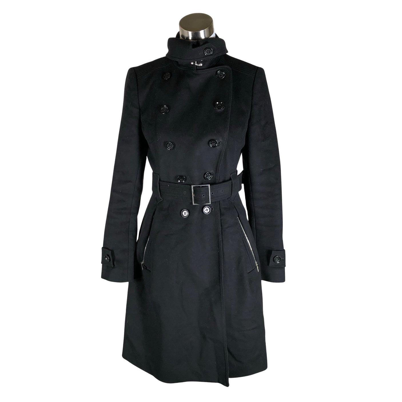 Unisex Karen Millen - Villane mantel, suurus 40 - Must (1)