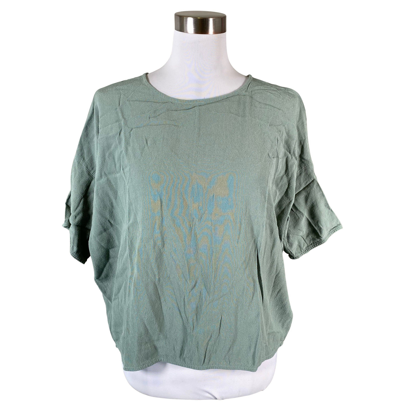Unisex Samsoe&Samsoe - Lühikeste käistega pluus, suurus 40 - Roheline (1)