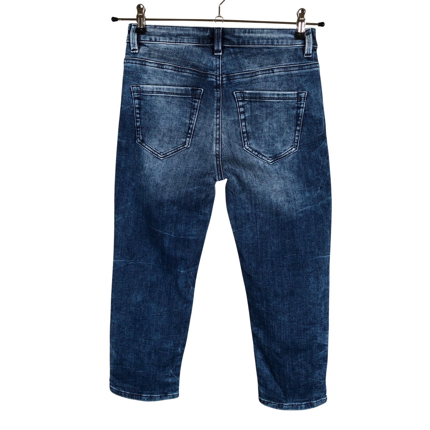 Unisex Tom Tailor - Teksast poolpikad püksid, suurus W27 - Sinine (2)