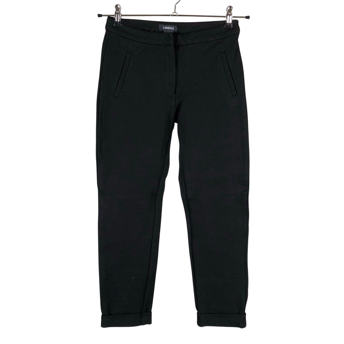 Unisex Lindex - Trikotaažist püksid, suurus 36 - Must (1)