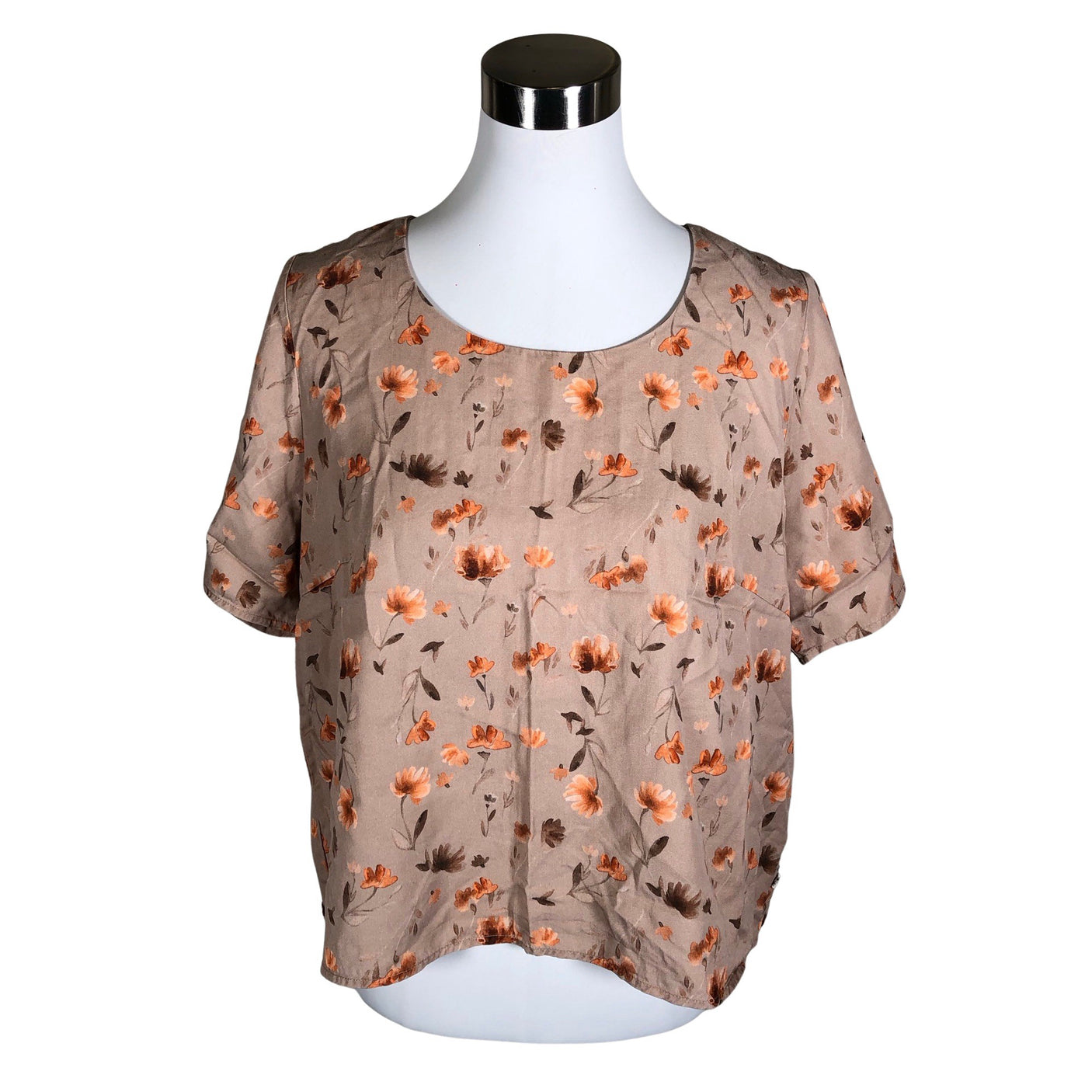 Unisex Kaiko - Lühikeste käistega pluus, suurus 38 - Beige (1)