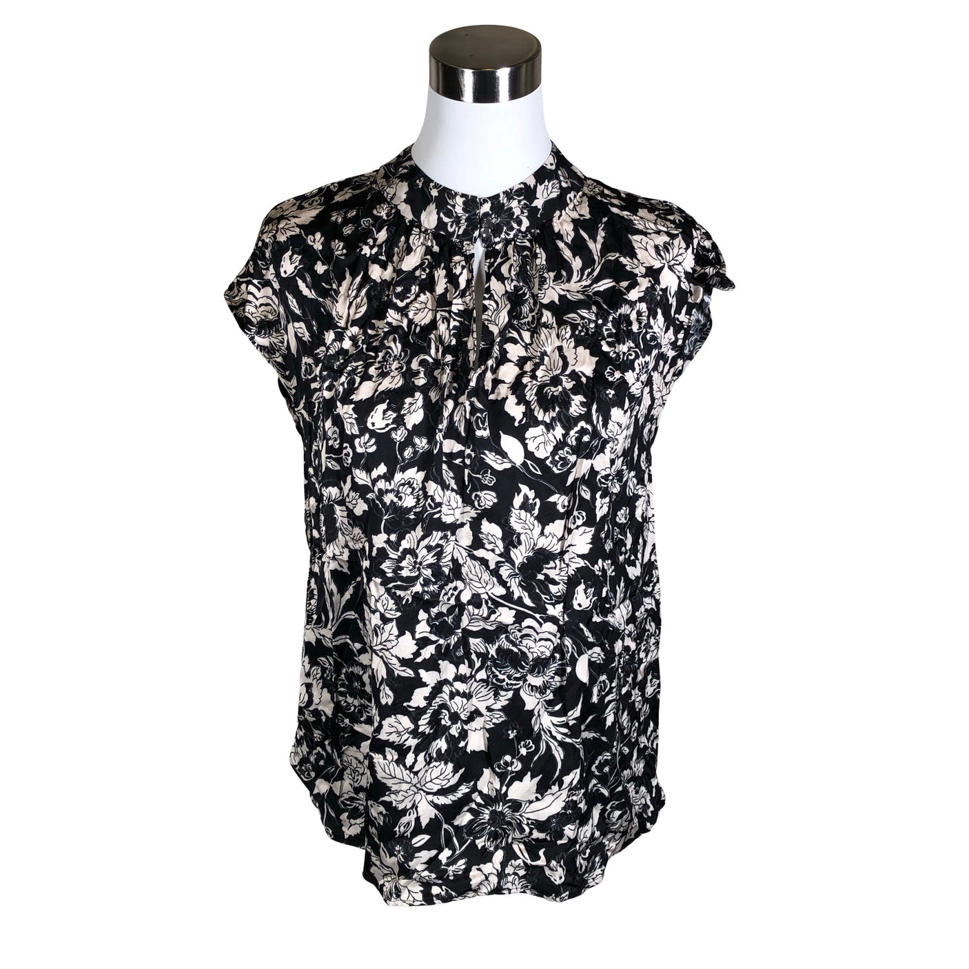 Unisex Sand - Lühikeste käistega pluus, suurus 38 - Must (1)