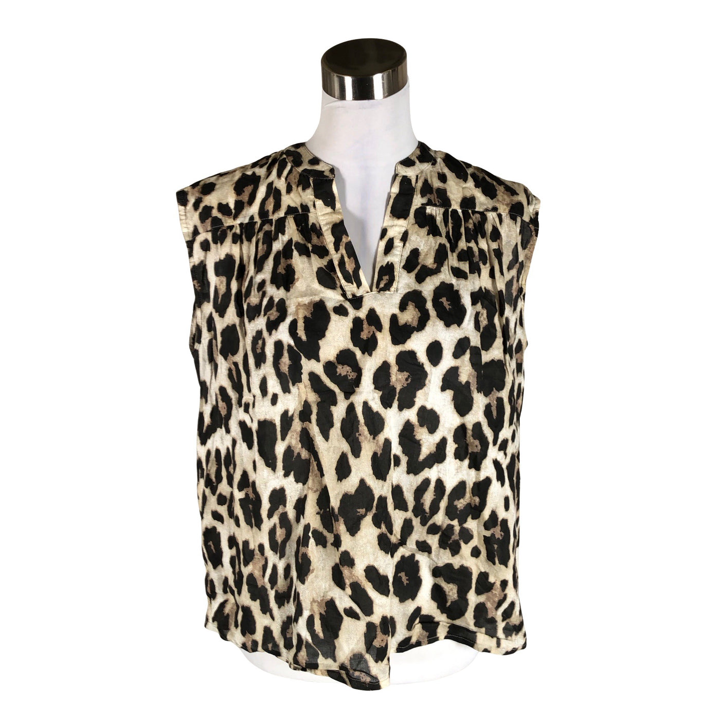 Unisex Soyaconcept - Lühikeste käistega pluus, suurus 38 - Pruun (1)