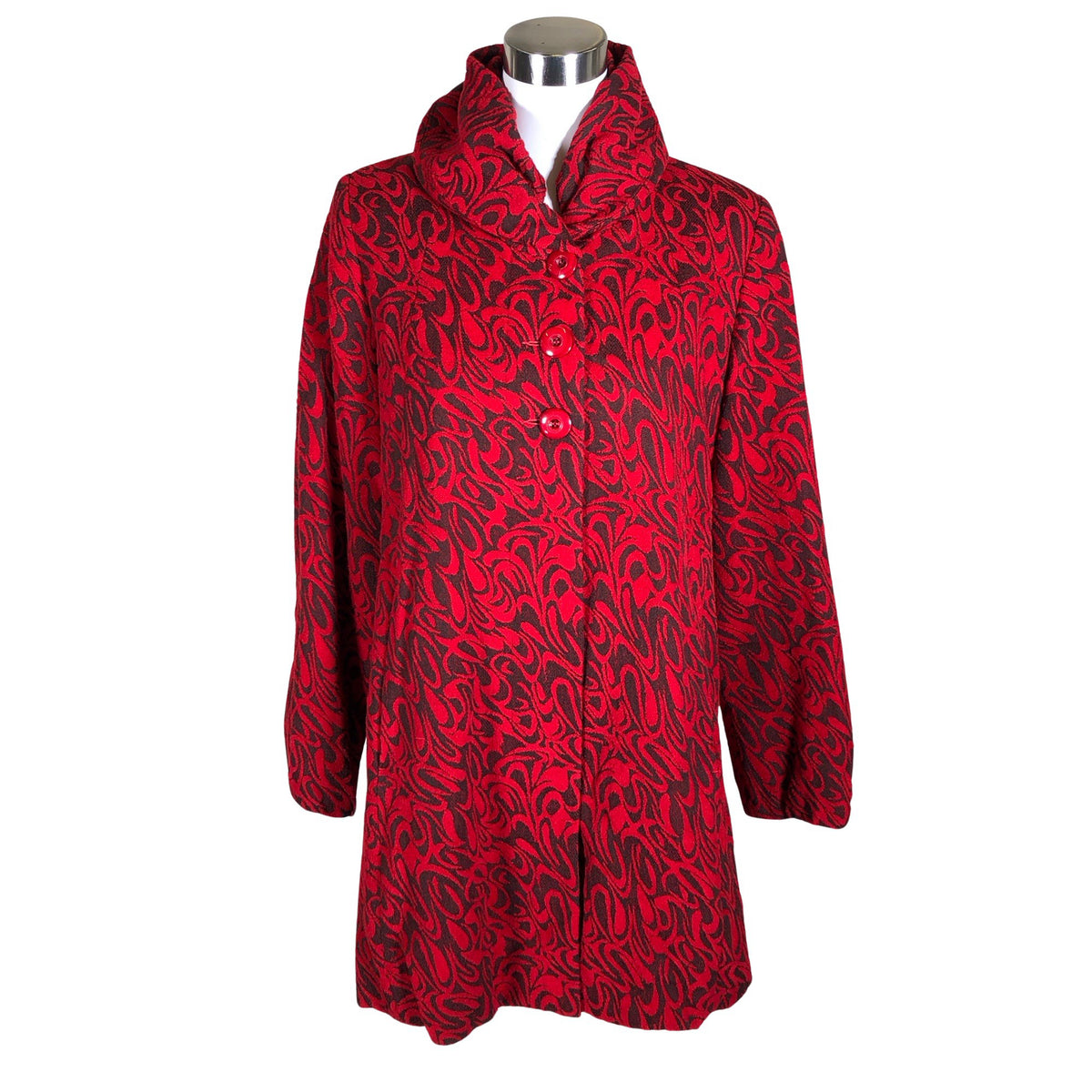 Unisex Cliff - Villane mantel, suurus 38 - Punane (1)
