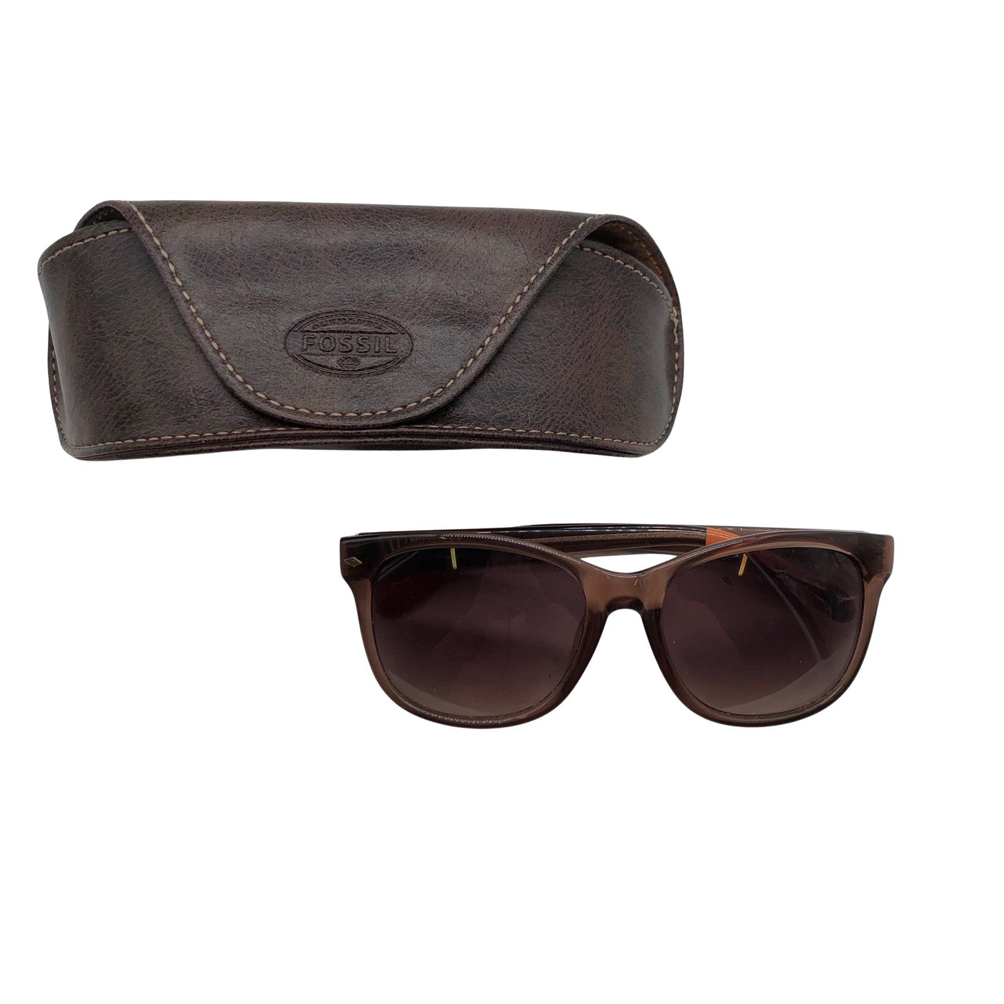 Unisex Fossil - Päikeseprillid, suurus Suurus puudub - Pruun (1)