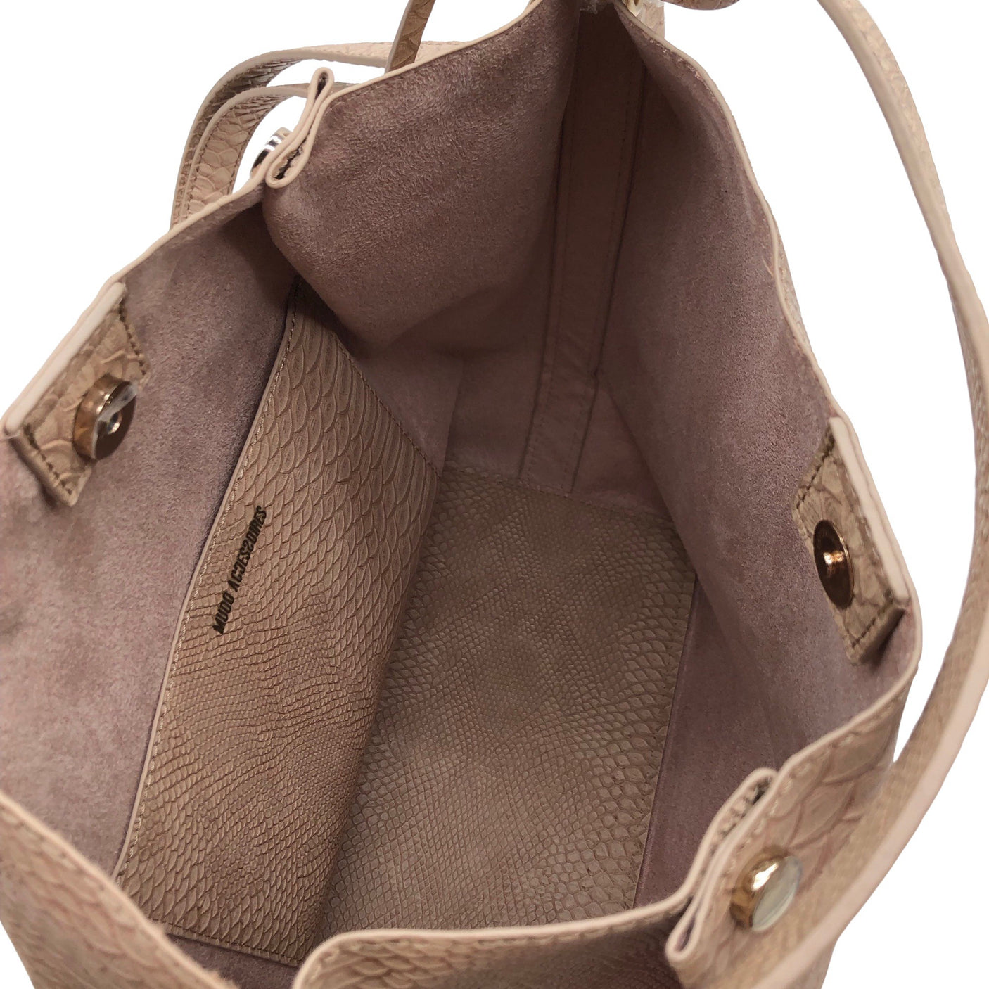 Unisex Mudo Accessoires - Käekott, suurus Maxi - Beige (3)