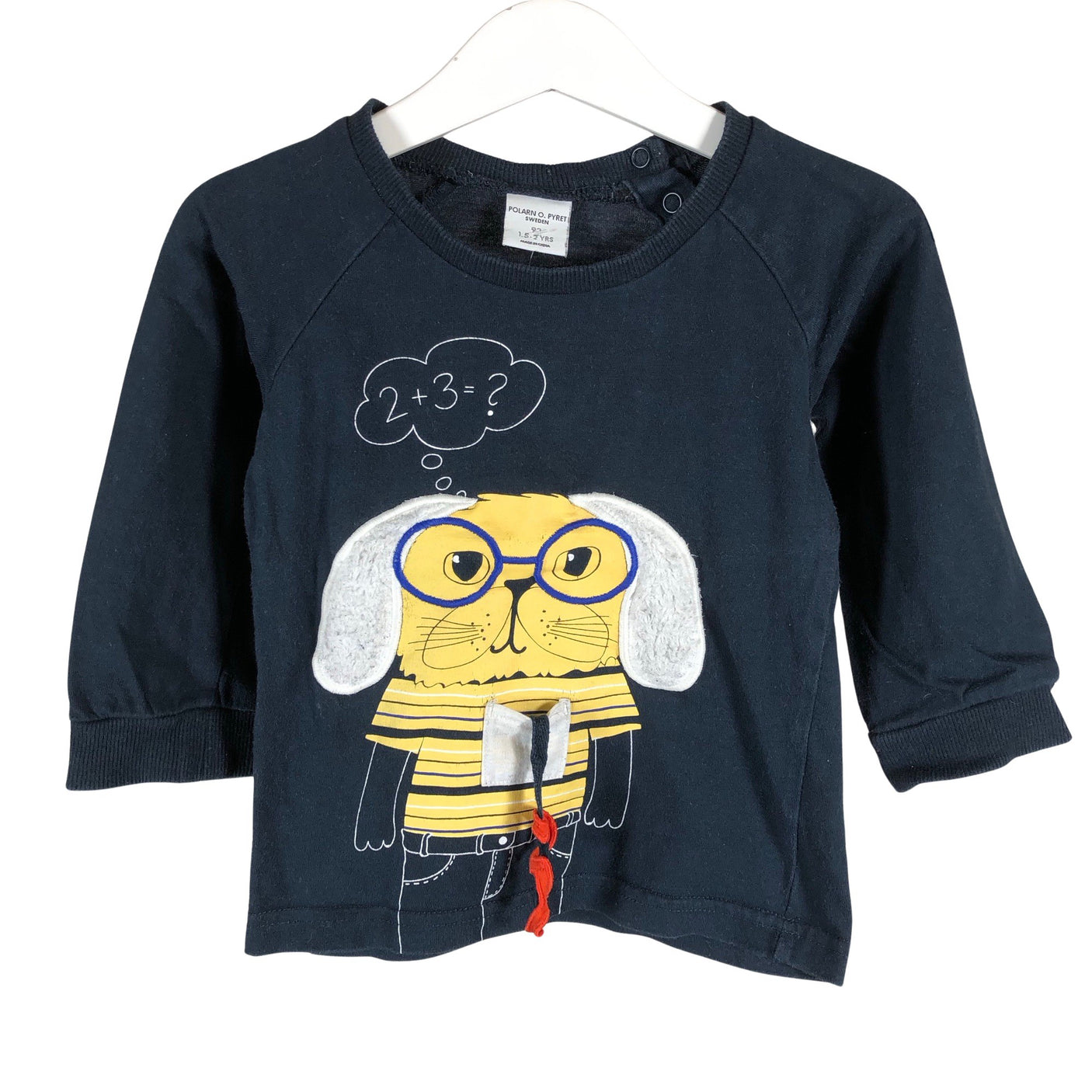 Unisex Polarn O. Pyret - Trikotaažist pluus, suurus 86 - 92 - Sinine (1)