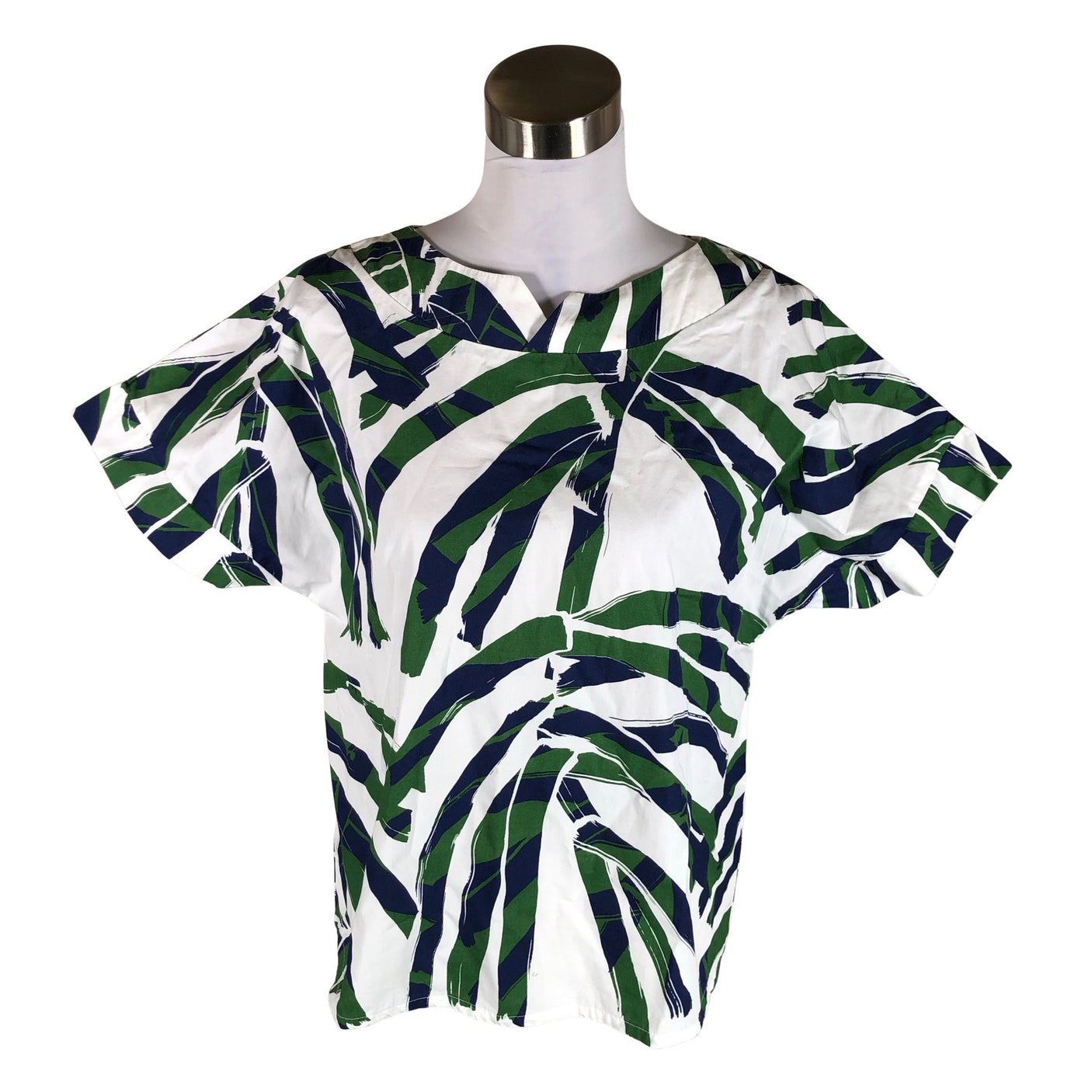 Unisex Nanso - Lühikeste käistega pluus, suurus 38 - Roheline (1)