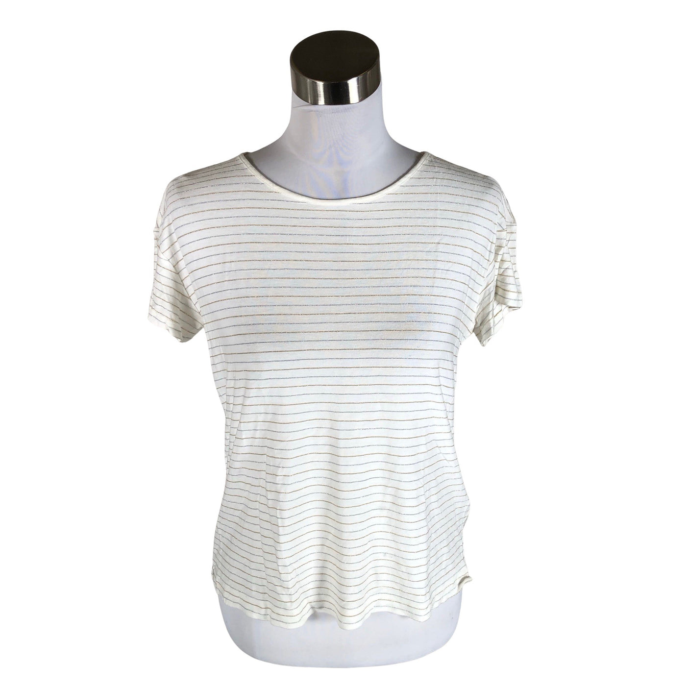 Unisex Massimo Dutti - T-särk, suurus 38 - Looduslik valge (1)