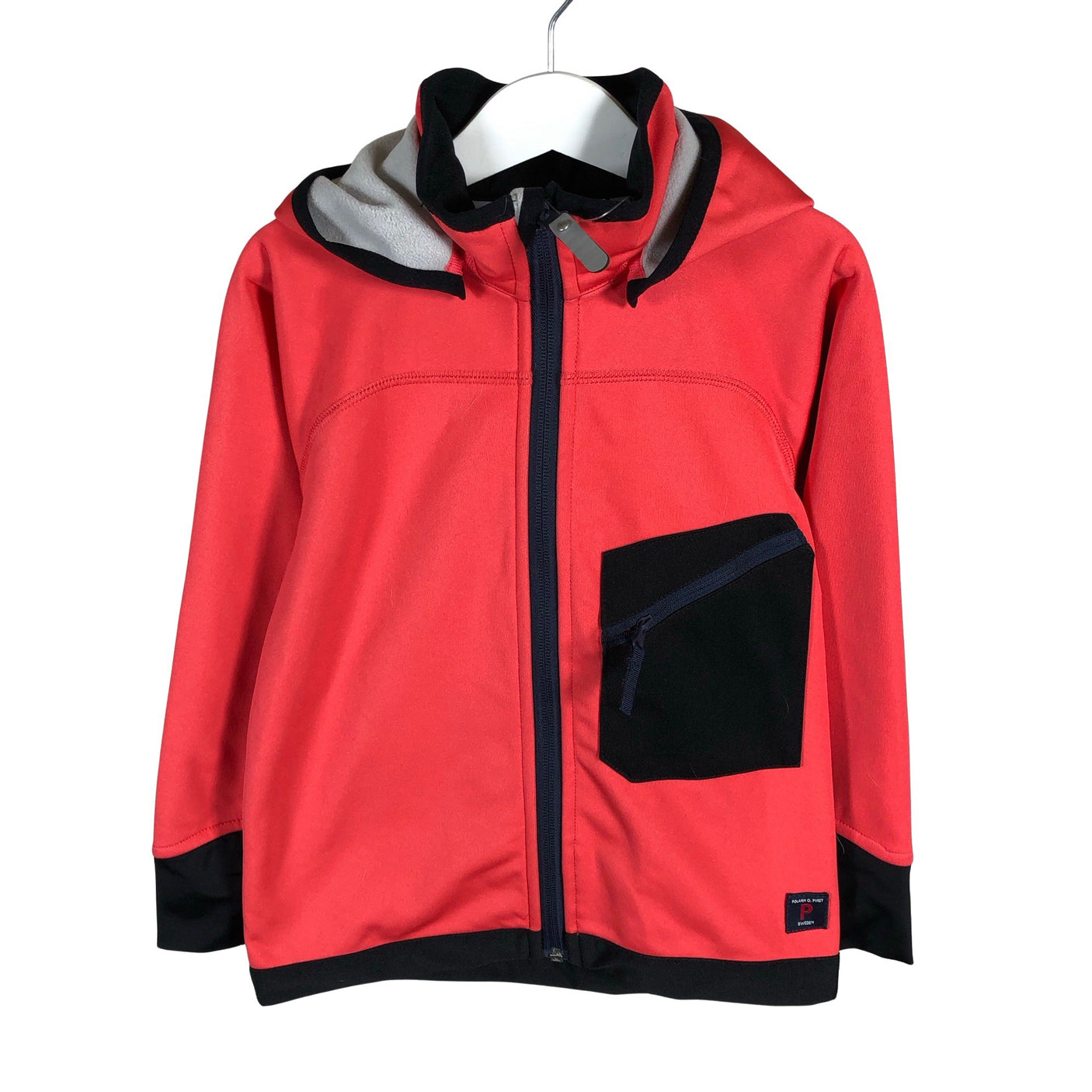 Unisex Polarn O. Pyret - Softshell jope, suurus 104 - 110 - Punane (1)