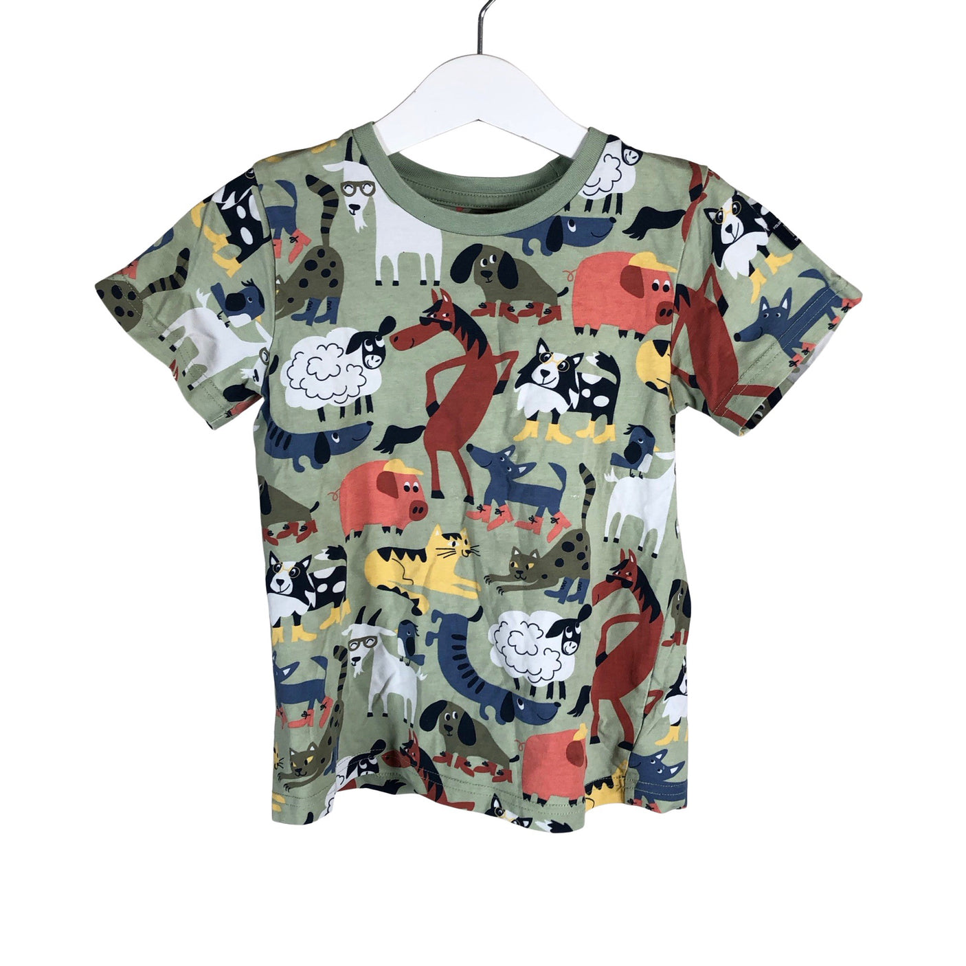 Unisex Polarn O. Pyret - T-särk, suurus 98 - 104 - Roheline (1)