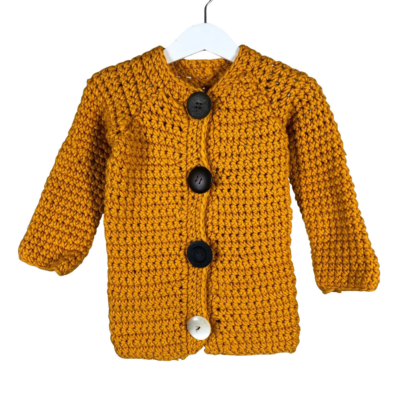Unisex Handmade - Kardigan, suurus 92 - 98 - Oranž (1)