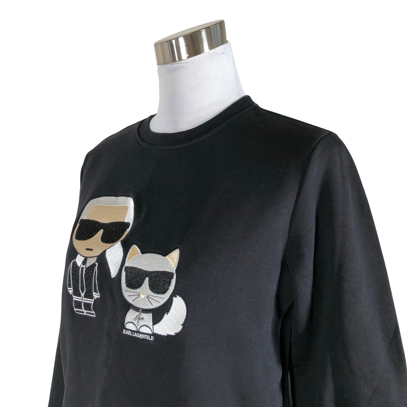 Unisex Karl Lagerfeld - Dressikangast pluus, suurus 38 - Must (3)