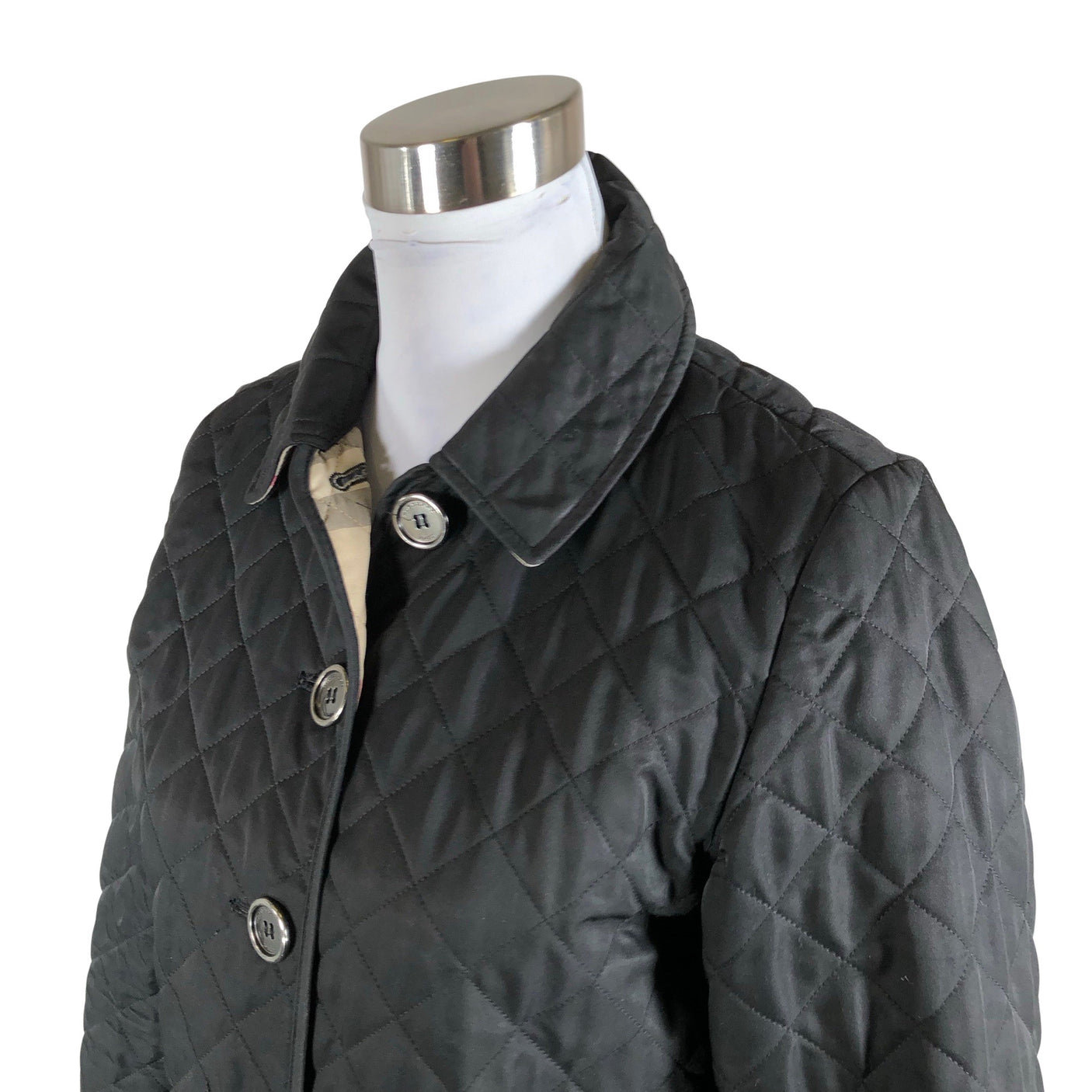 Unisex Burberry Brit - Tepitud jope, suurus 36 - Must (3)