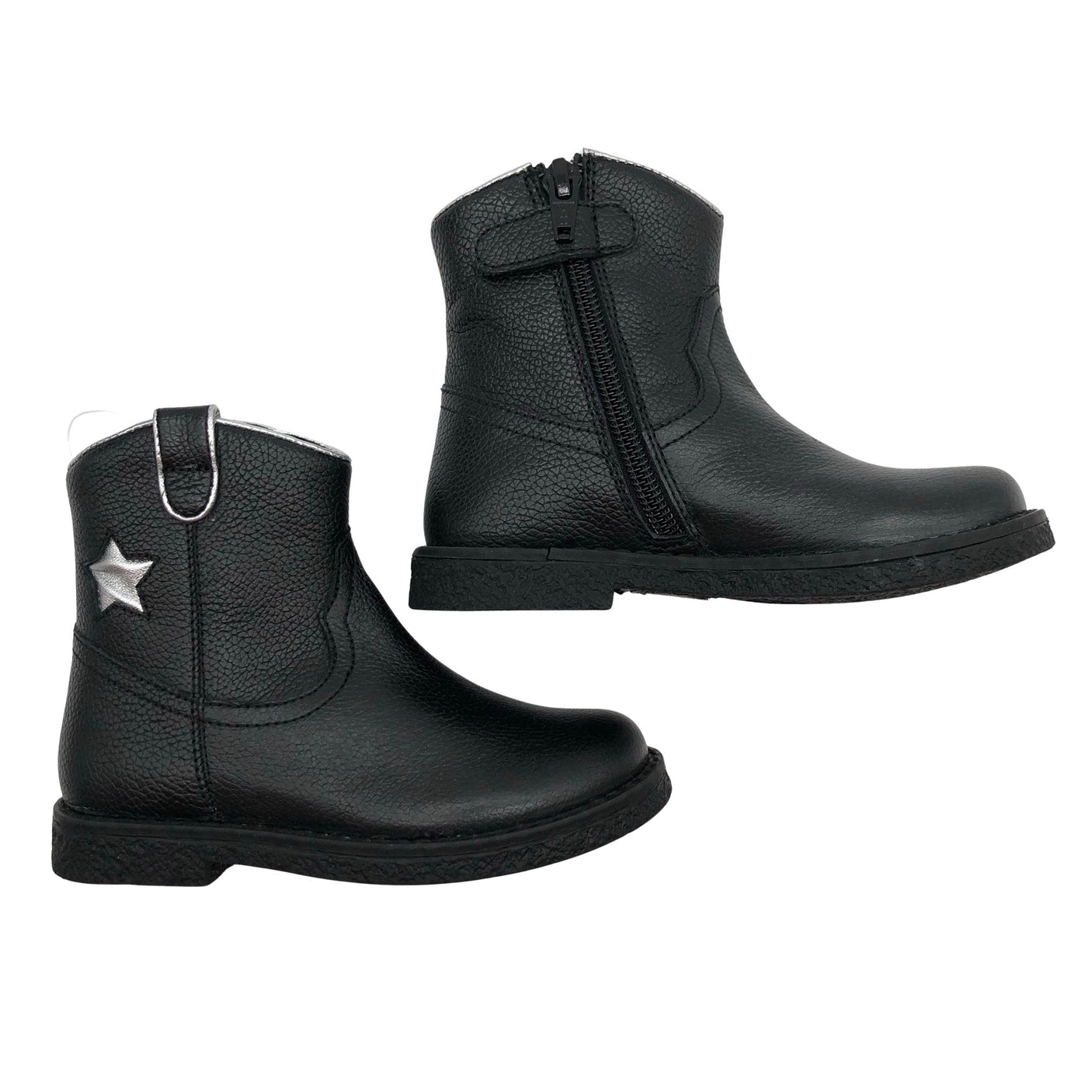 Unisex Nelson - Poolsaapad, suurus 24 - Must (1)