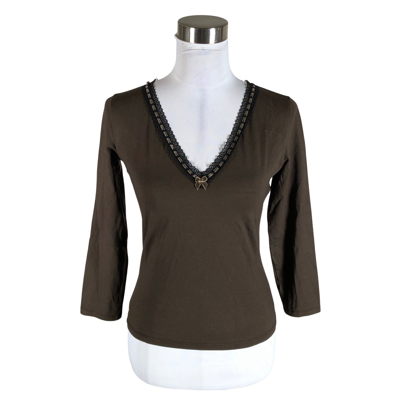 Unisex Marella - Trikotaažist pluus, suurus 38 - Pruun (1)