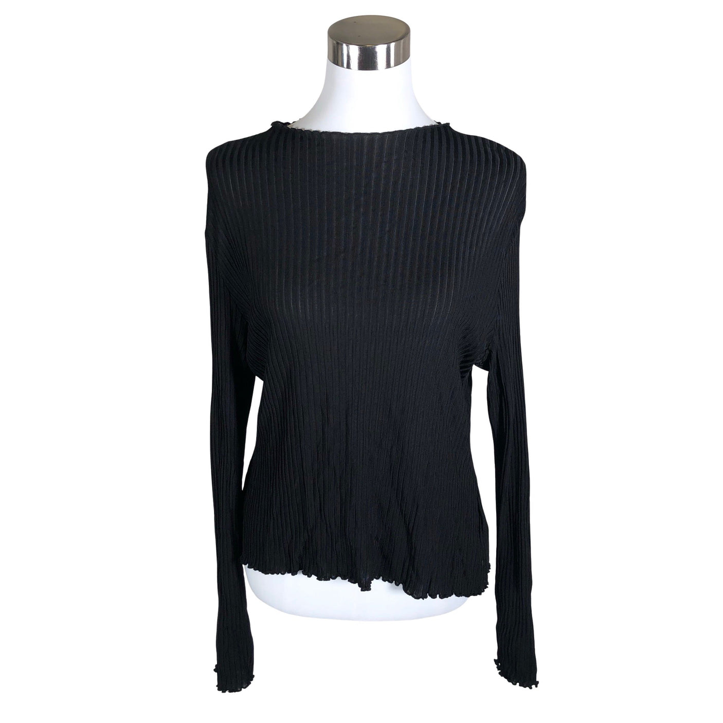 Unisex Wera - Trikotaažist pluus, suurus 36 - Must (1)