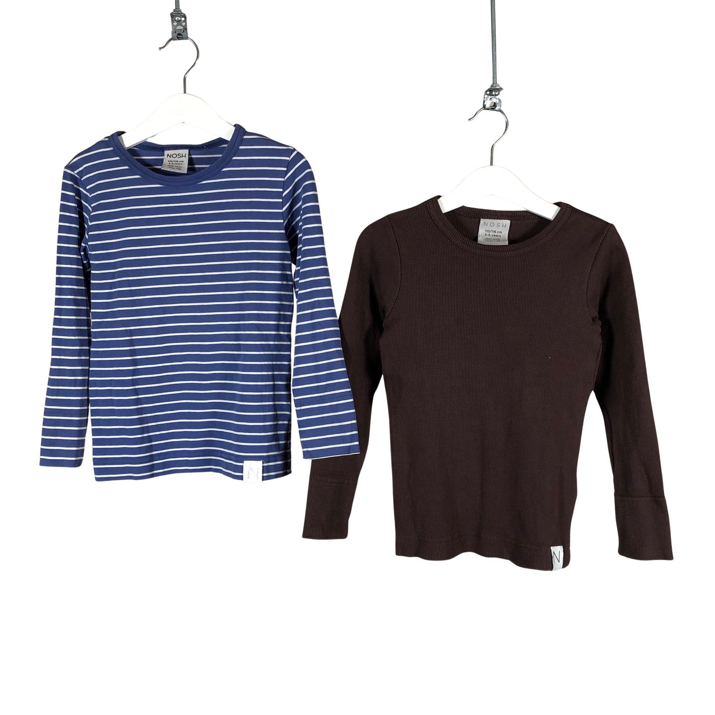 Unisex NOSH - Trikotaažist pluus, suurus 110 - 116 - Pruun (1)