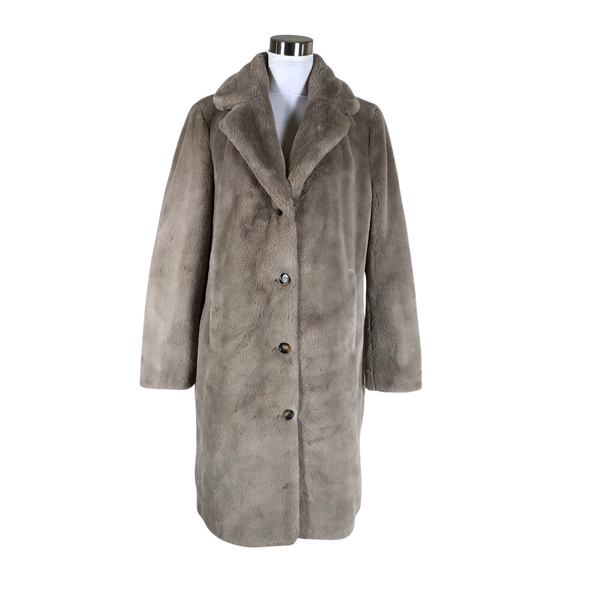 Unisex Oakwood - Kunstkarusnahast mantel, suurus 40 - Pruun (1)