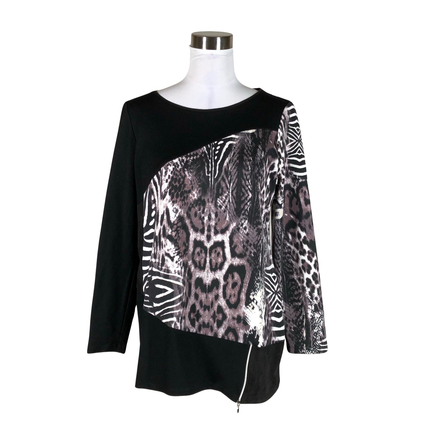 Unisex Bella Mode - Trikotaažist pluus, suurus 40 - Must (1)