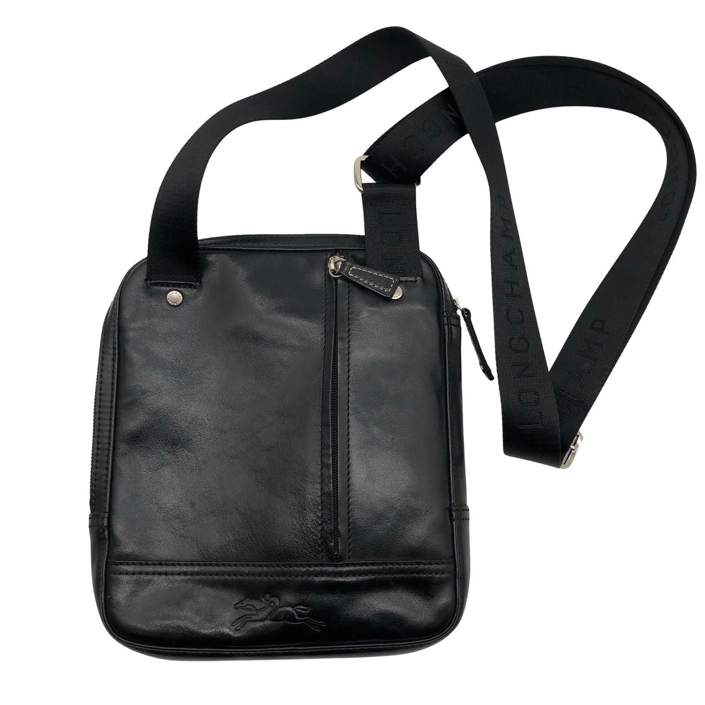 Unisex Longchamp - Õlakott, suurus Midi - Must (3)