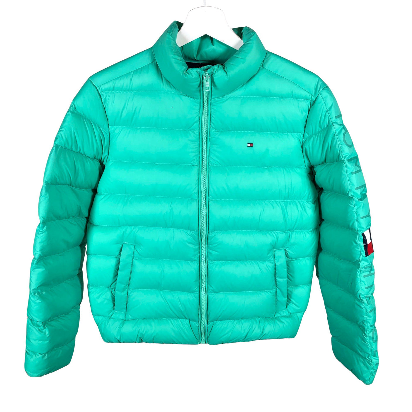Unisex Tommy Hilfiger - Õhem talvejope, suurus 158 - 164 - Roheline (1)