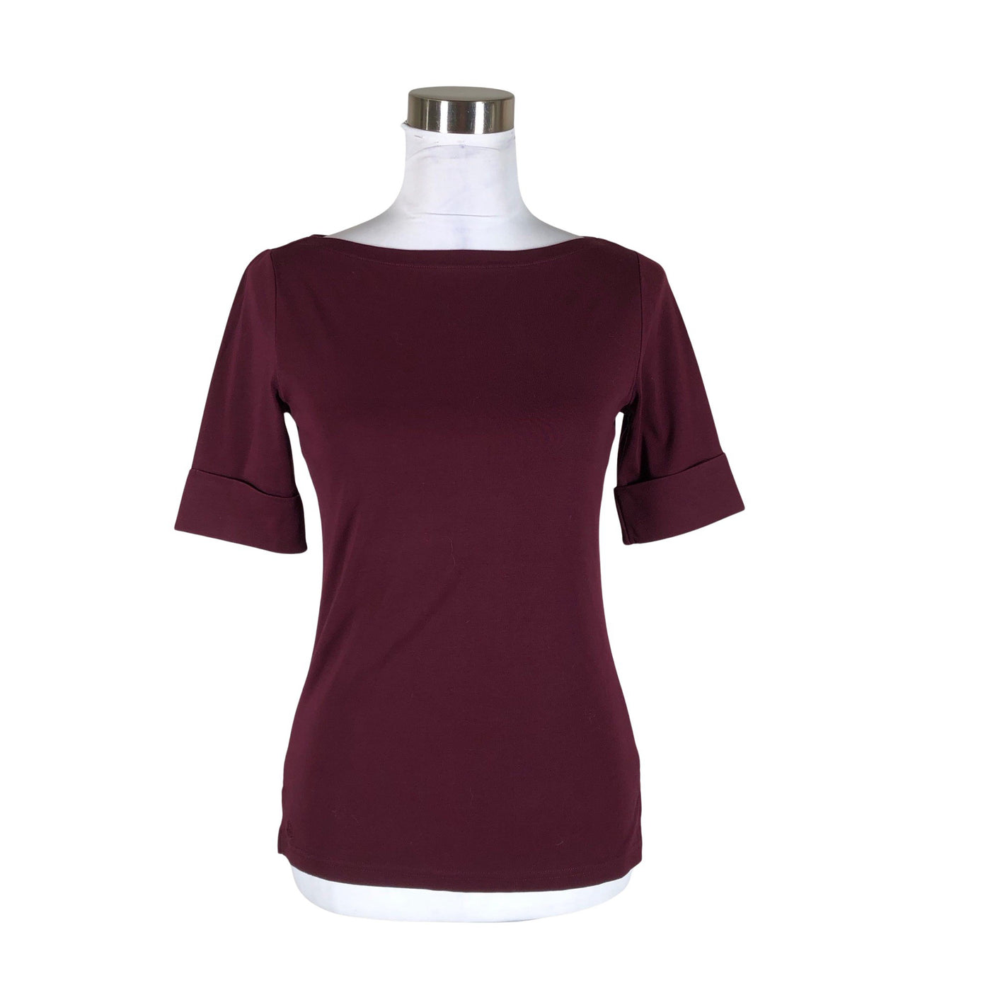 Unisex Lauren Ralph Lauren - T-särk, suurus 38 - Veinipunane (1)