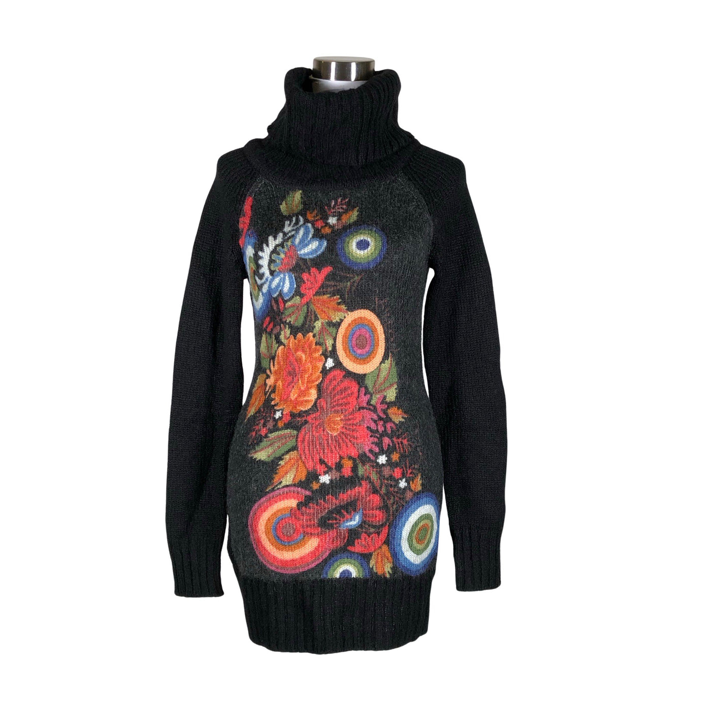 Unisex Desigual - Kootud tuunika, suurus 40 - Must (1)