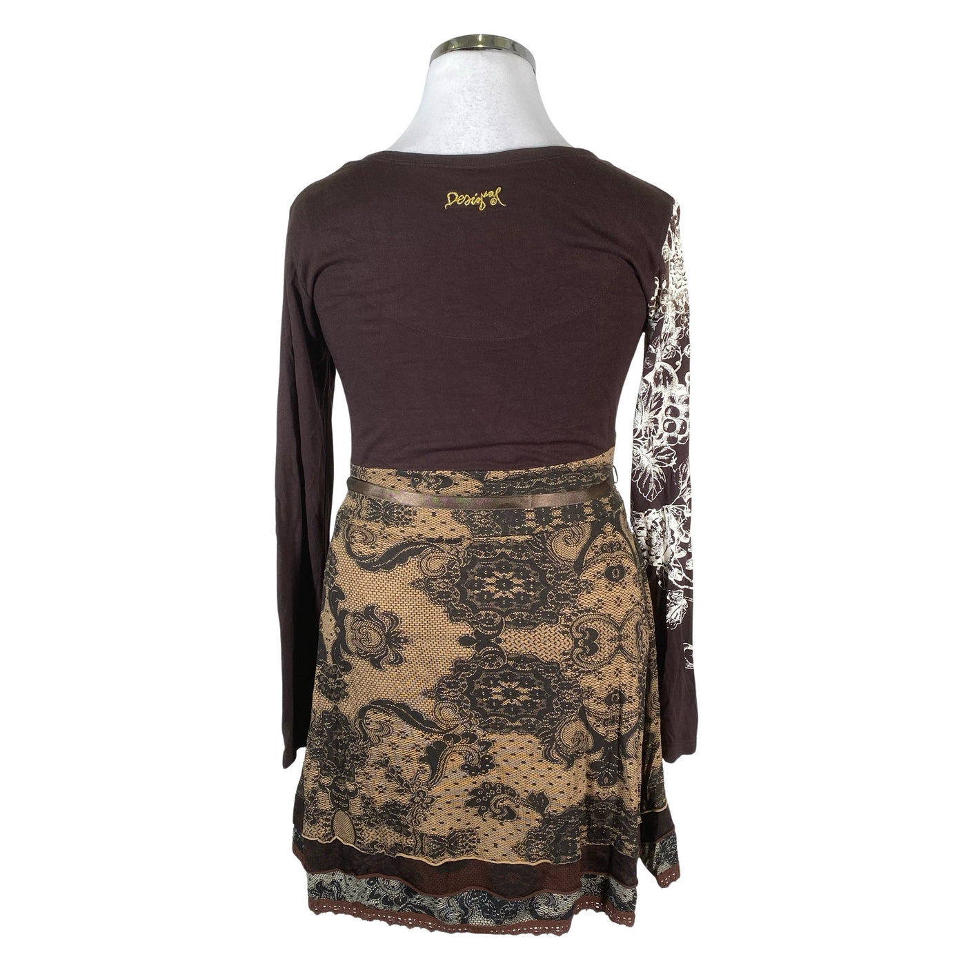 Unisex Desigual - Trikotaažist kleit, suurus 44 - Pruun (2)