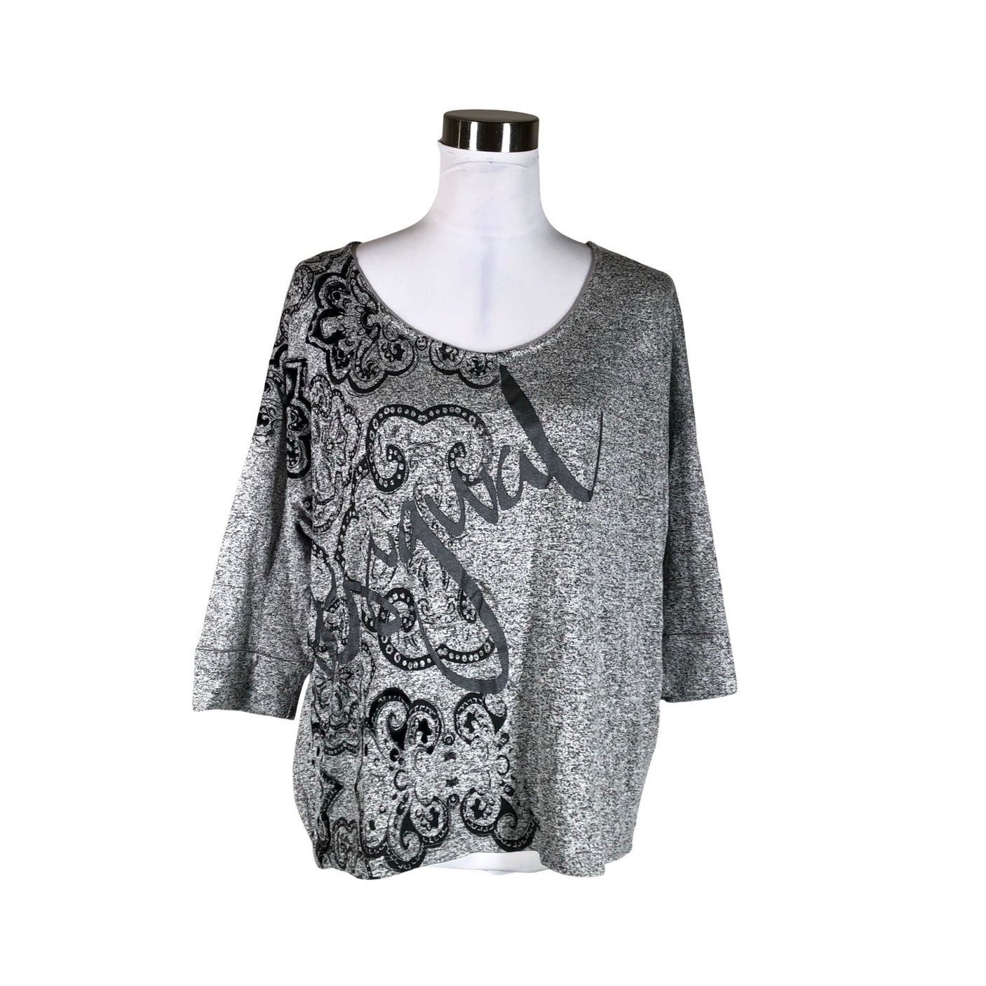 Unisex Desigual - Kampsun, suurus 38 - Hall (1)