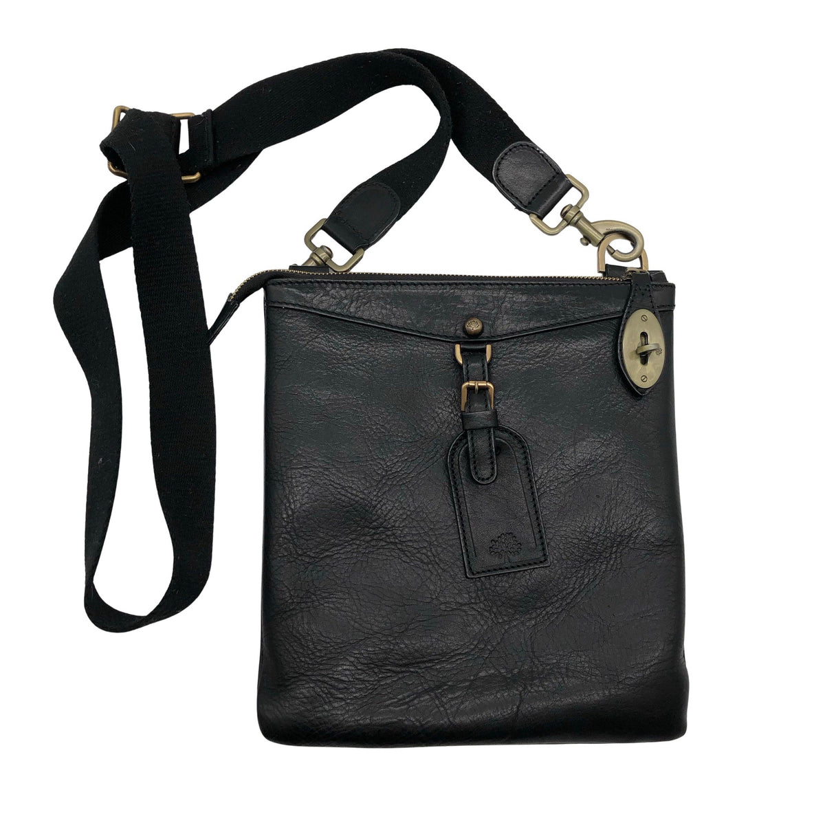 Unisex Mulberry - Õlakott, suurus Midi - Must (1)